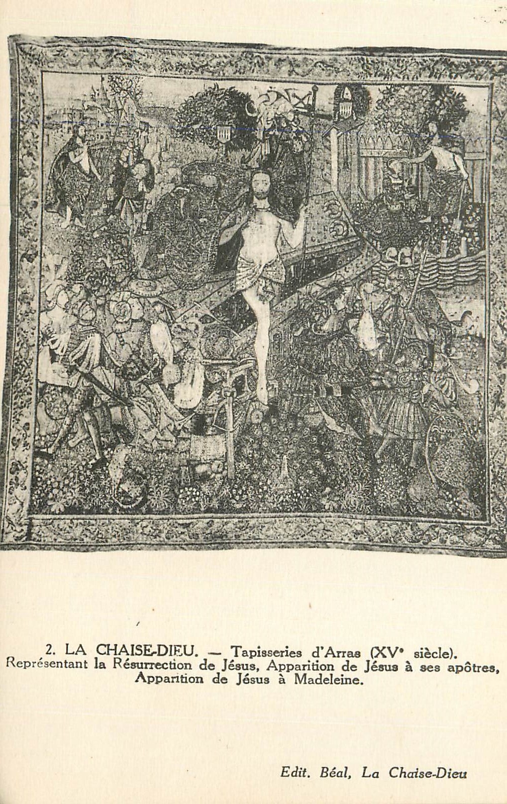 La Chaise-Dieu — Tapisseries d'Arras (XVe siècle) — Edit. Béal, La Chaise-Dieu