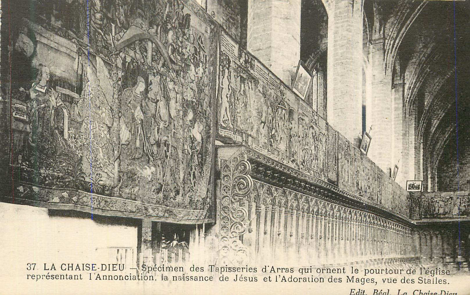 CPA la Chaise Dieu Specimen des Tapisseries d'Arras