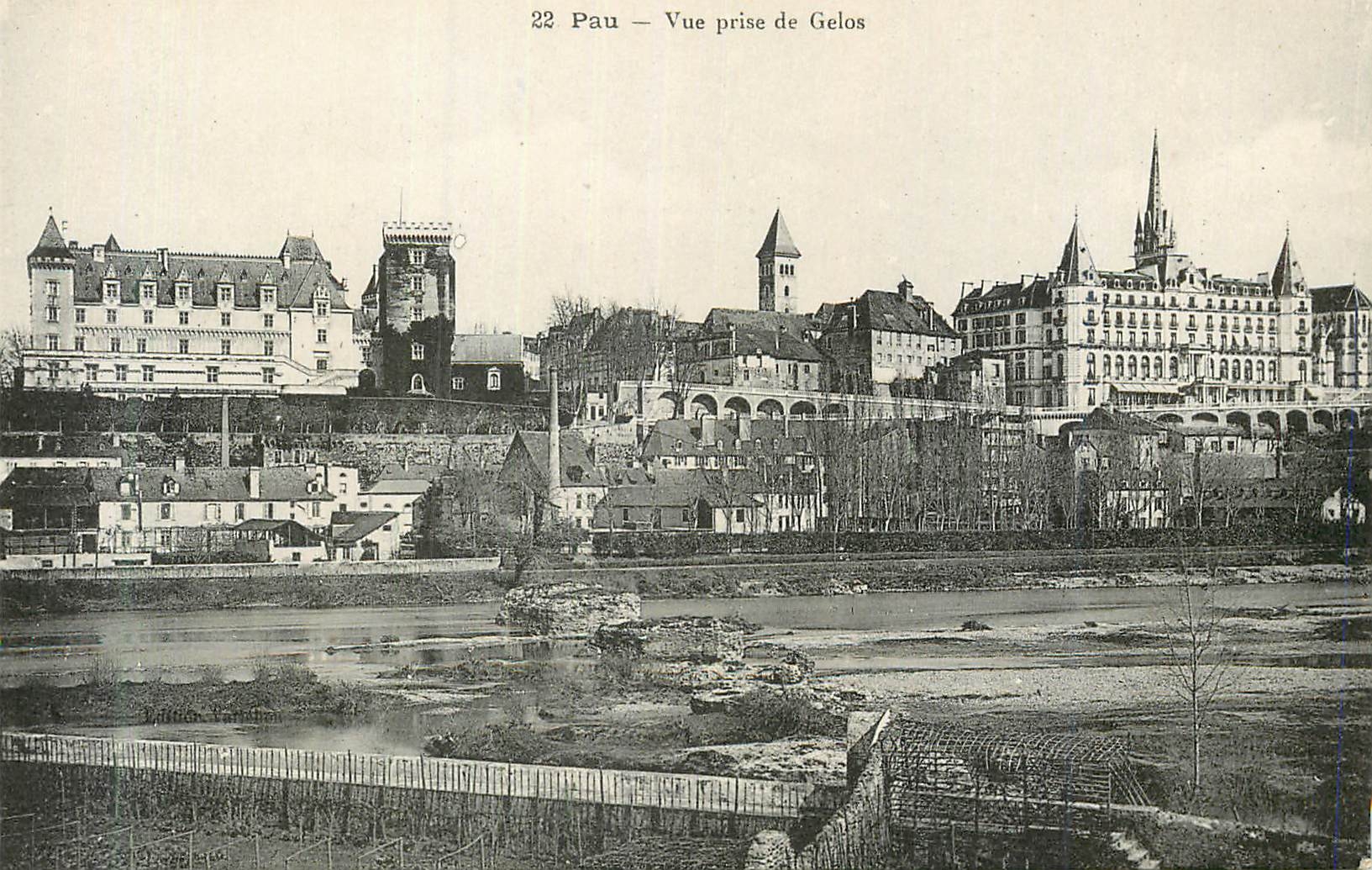 CPA Pau vue prise de Gelos