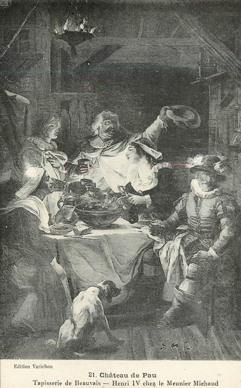 Schloss Pau — Henri IV beim Mühler Michaud — Édition Varichon, n°21