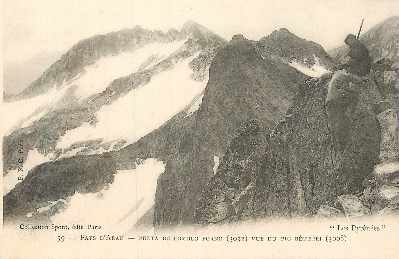 CPA Pays d'Aran Punta de Comolo Forno vue du Pic Beciberi
