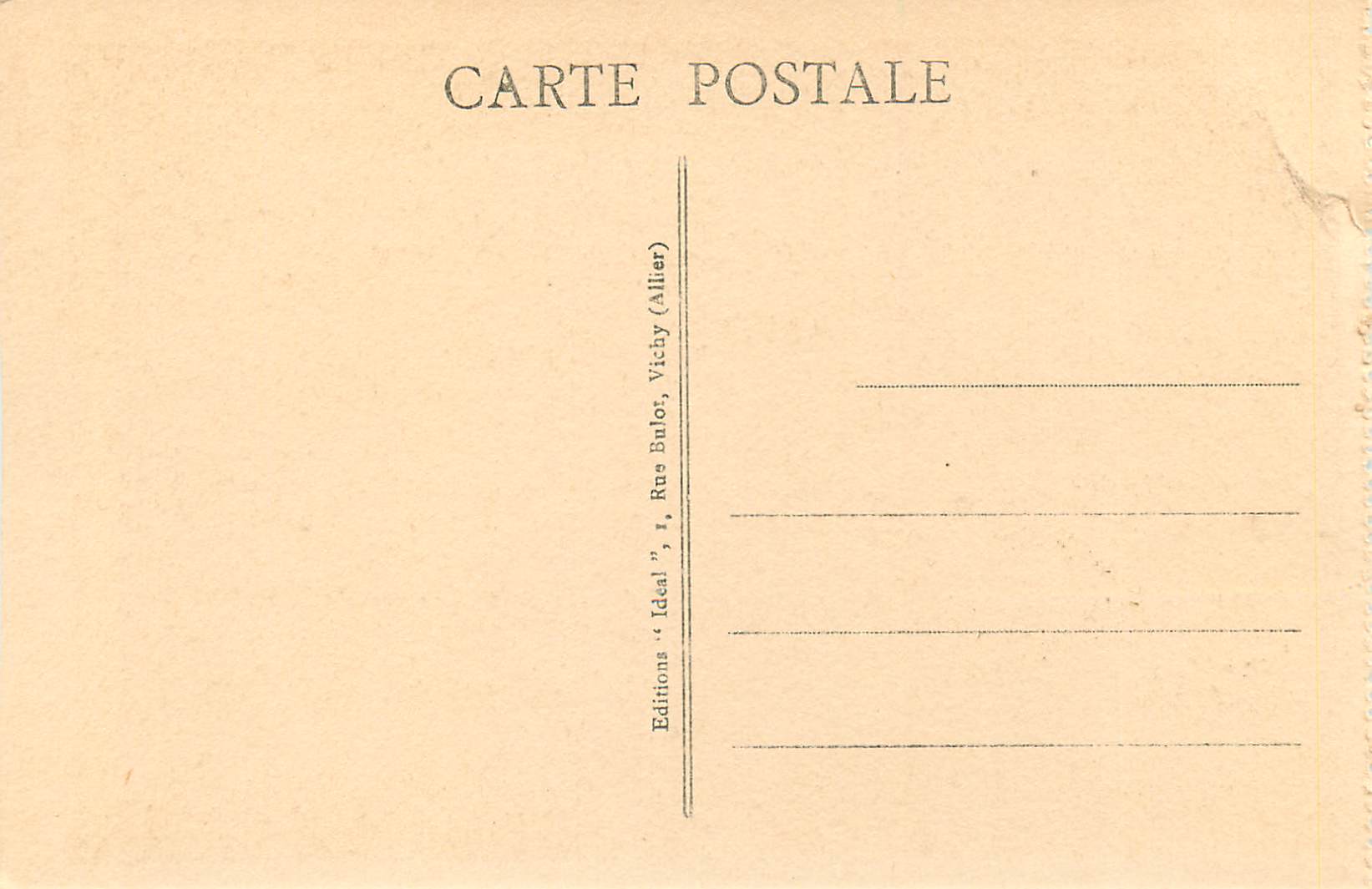 CPA le Puy le Cloitre Chapiteau la Haute Loire Pittoresque — Rückseite