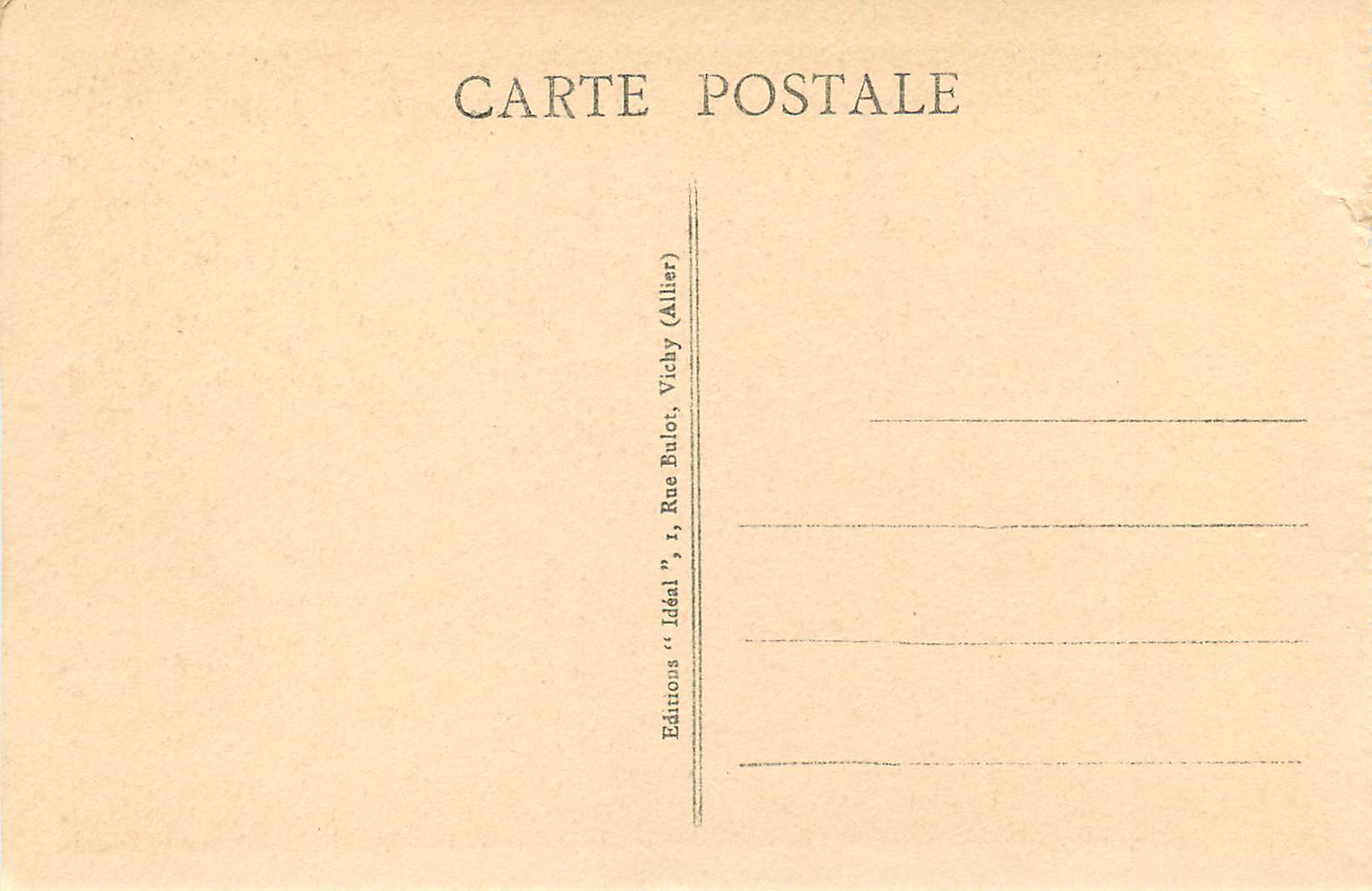 Le Puy - Le Cloître — Chapiteau aux feuilles d'acanthe (XIIe siècle) — Éditions Bulot, Vichy — Rückseite