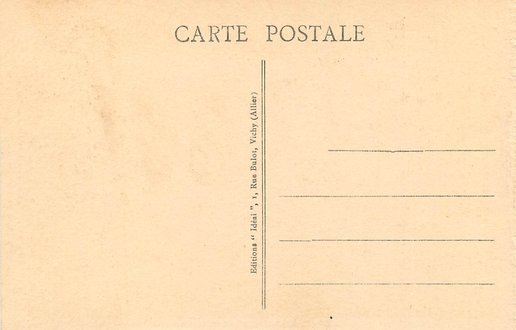 Le Puy - Le Cloître - Chapiteau archaïque (VIIIe siècle) — La Haute-Loire Pittoresque — Éditeur : Idéal, Vichy (Allier) — Rückseite