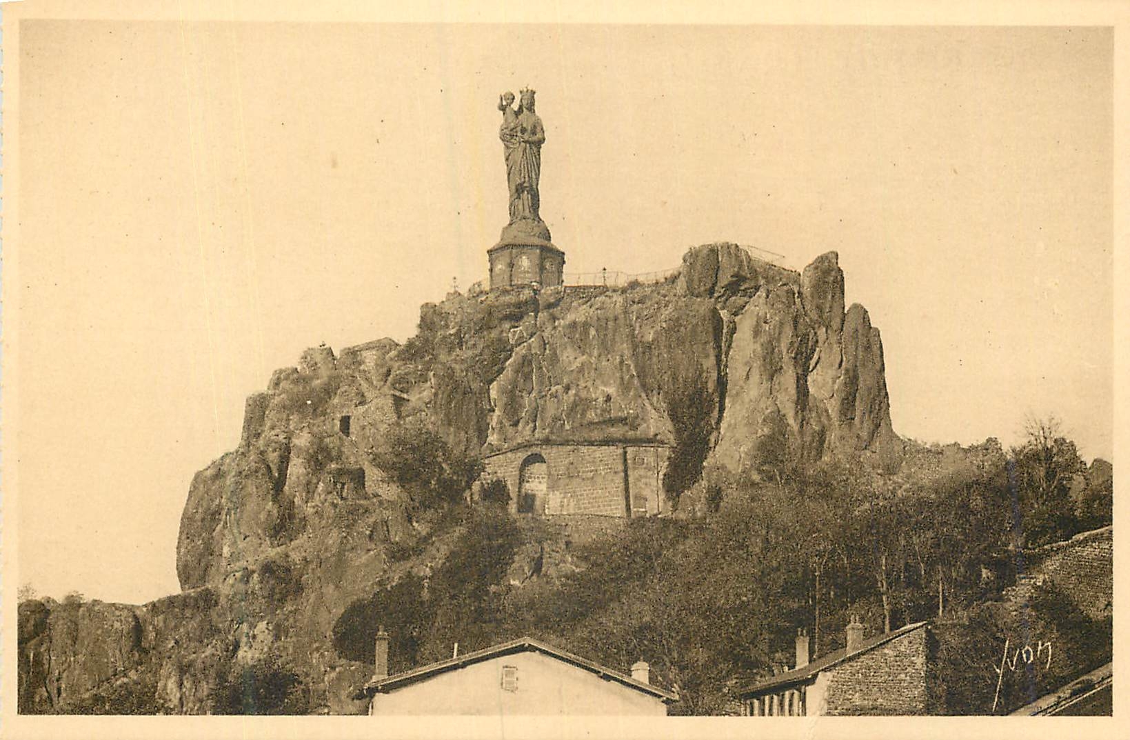 Le Puy (Haute-Loire) — Statue de Notre-Dame de France sur le rocher Corneille — Éditions d'Art YVON