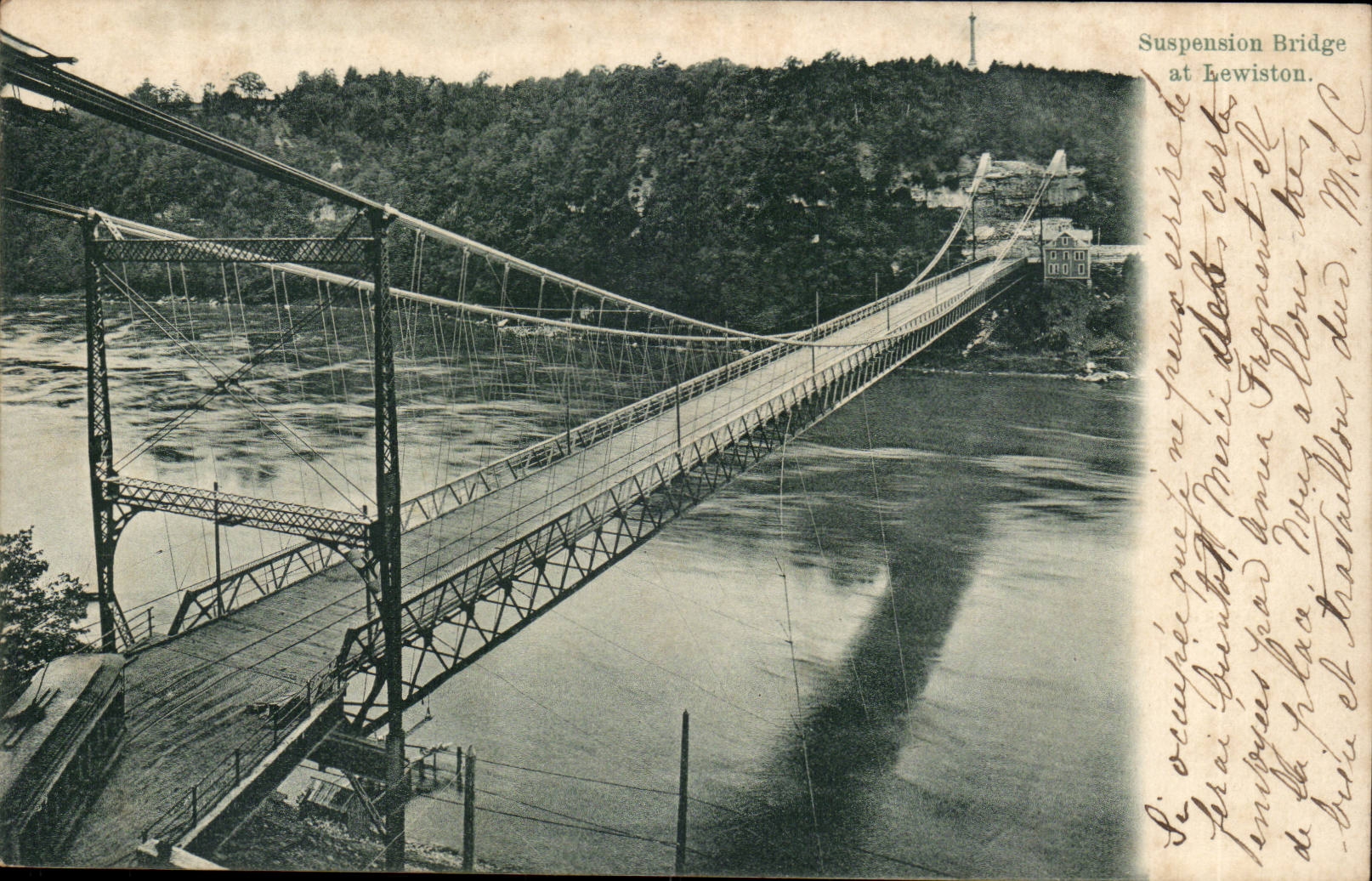 New York- Suspension Bridge of Lewingston- CPA