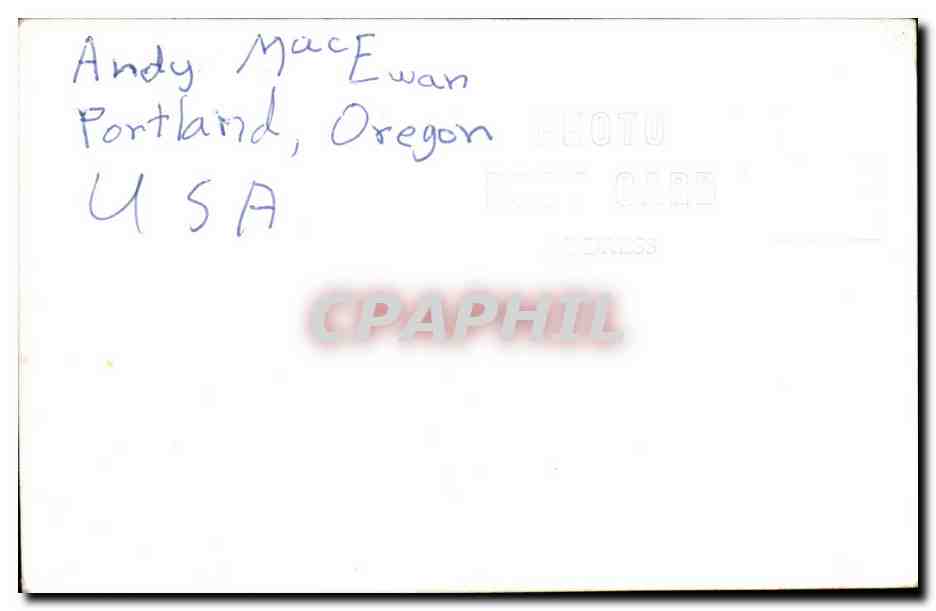 Etats Unis Andy Mac Ewan Portland Oregon Montagnes Rocheuses Montains — Back