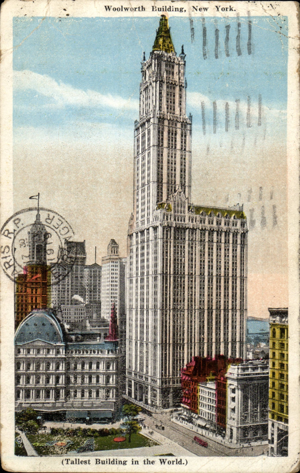 Woolworth Building, New York — Tallest Building in the World — éditeur R. P. Geris