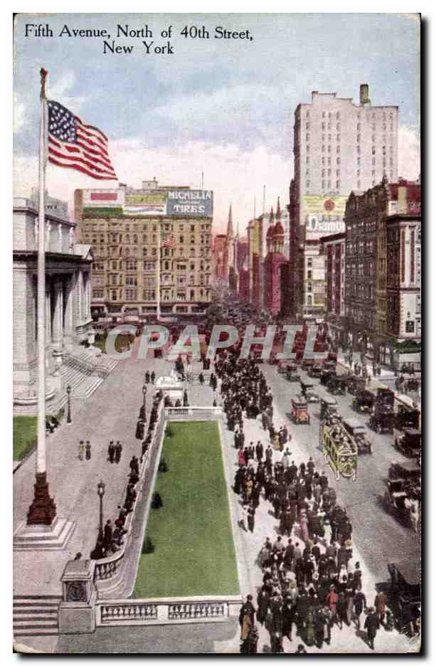 Fifth Avenue, nördlich der 40. Straße, New York — Success Postal Card Co. Nr. 1167