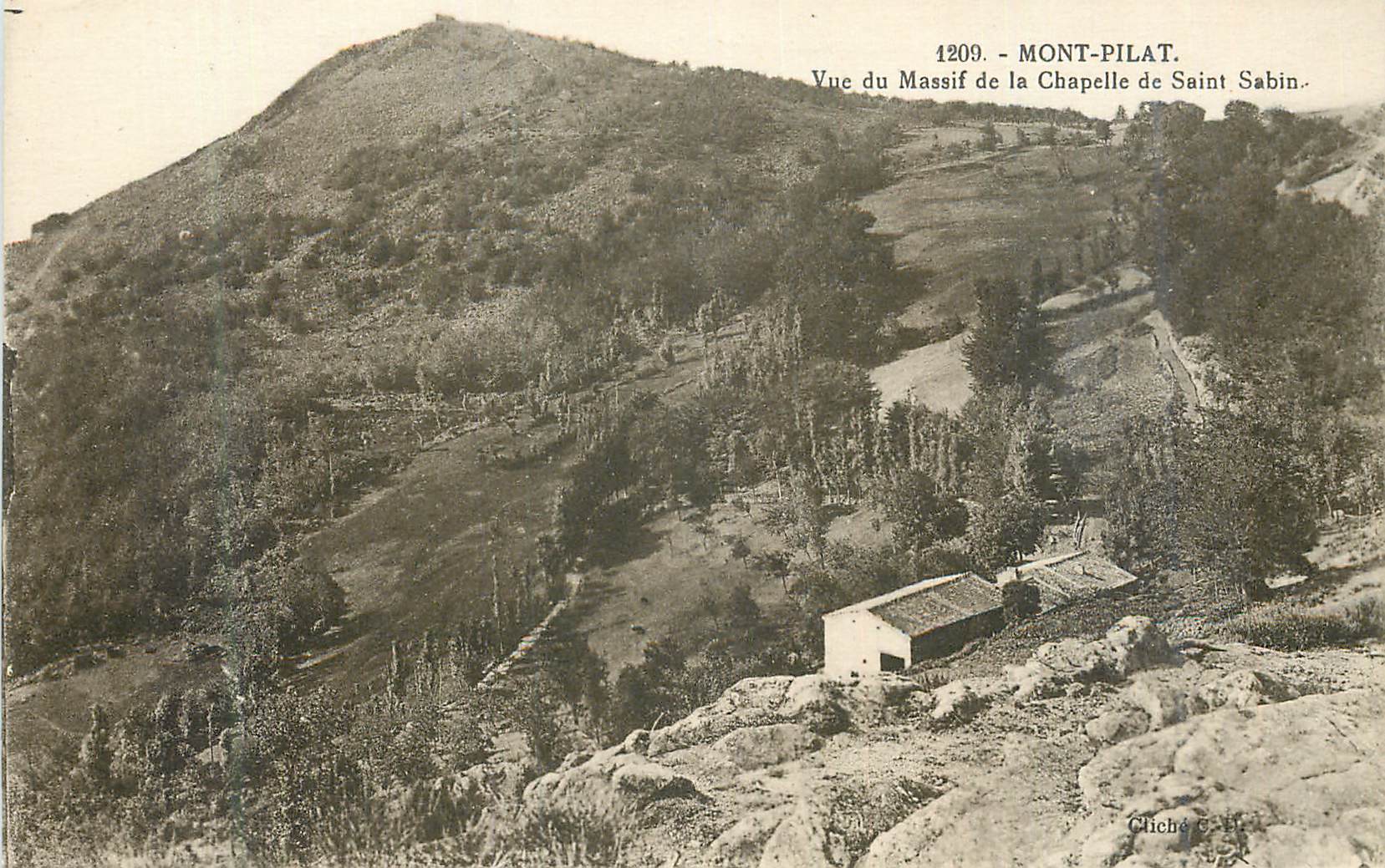 CPA 1209 montpilat vue du massif de la chappelle de saint sabin