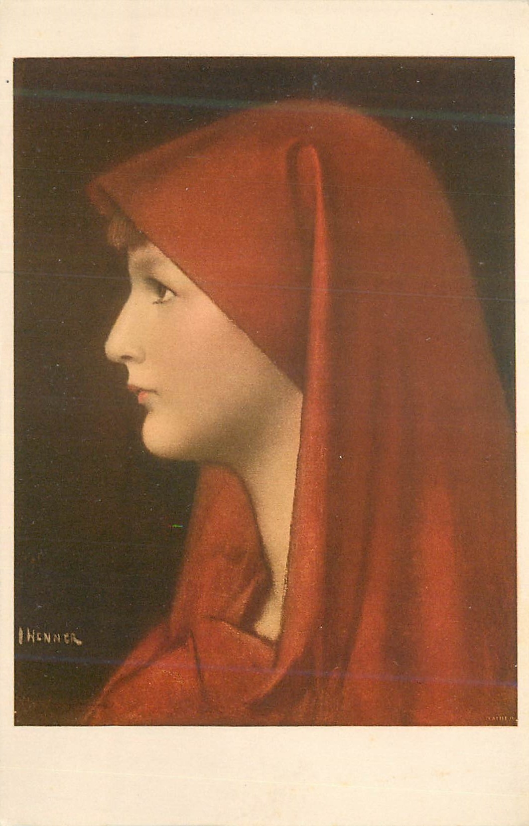 CPA N 622 fabiola henner paris musee louvre