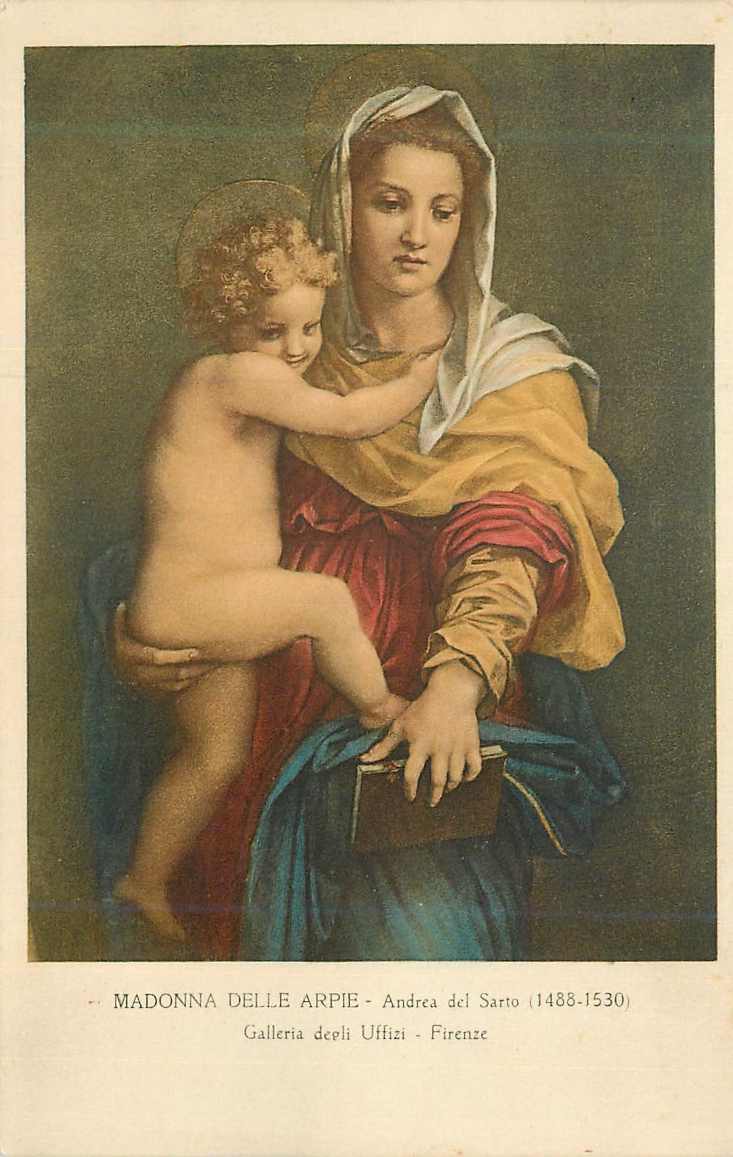 CPA Madonna delle arpie andrea del sarto(1488 1530) gallerie depli uffizi firenze