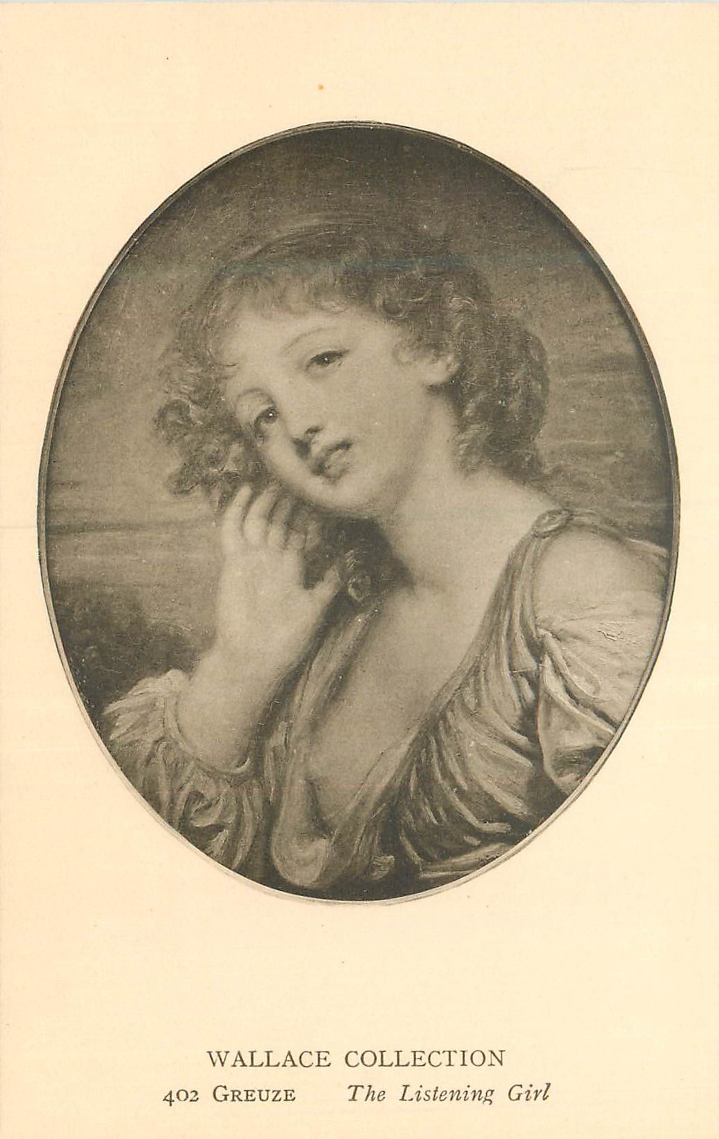 CPA Wallace collection 402 greuze the listening girl