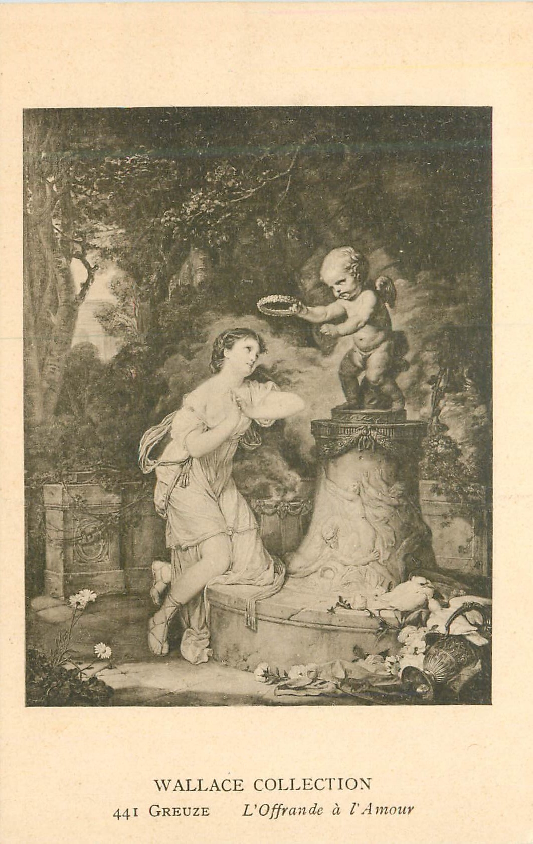 CPA Wallace collection 441 greuze l offrande a l amour
