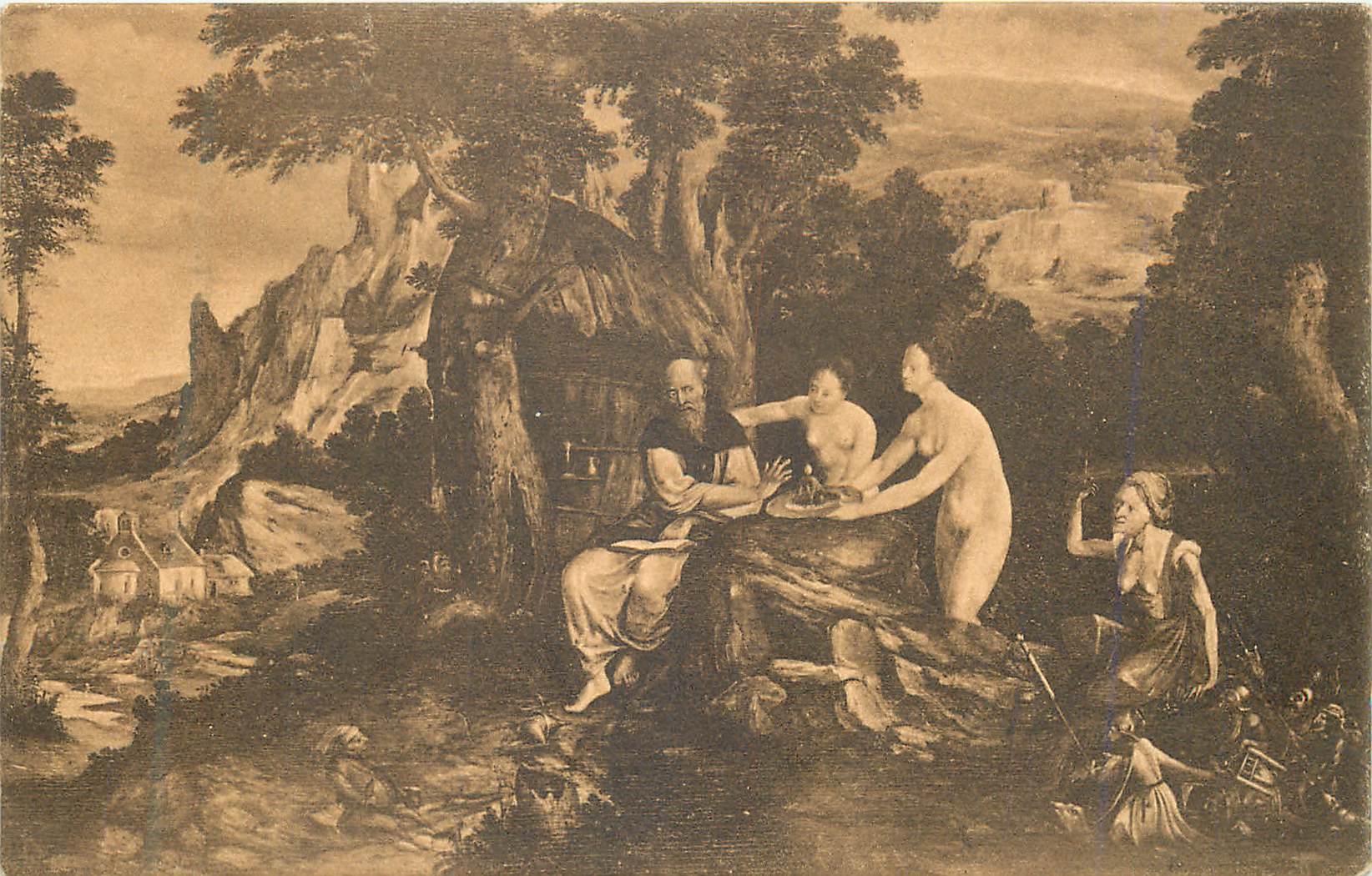 CPA  H de Bles Tentation de St Antoine