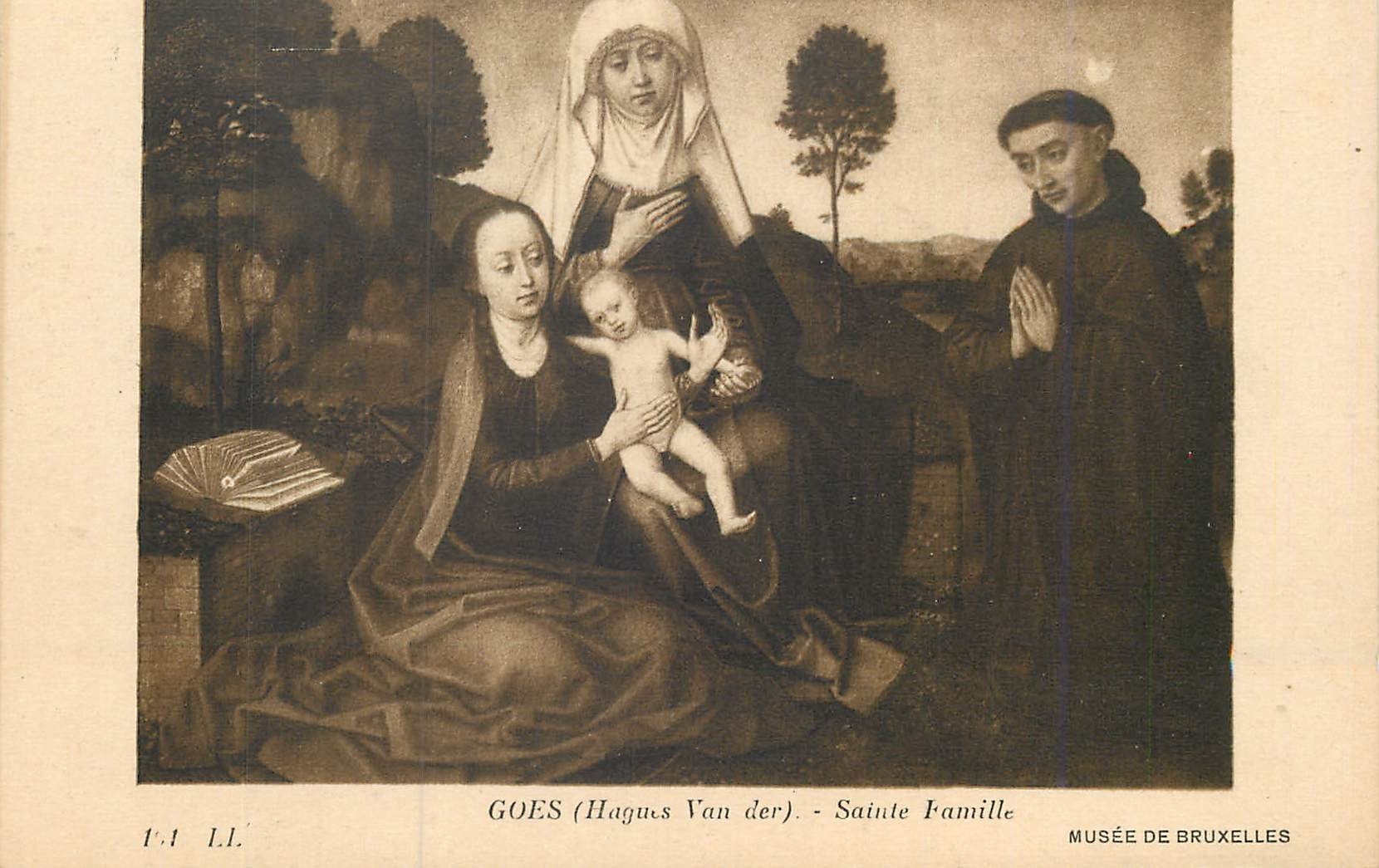 CPA Goes (hagues van der) sainte famille Musee de Bruxelles