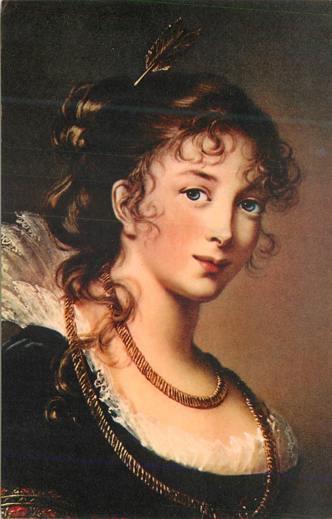 CPA N 3 madame vigee lebrun portrait de la princesse elizabeth louise radziwill musee de varsovie