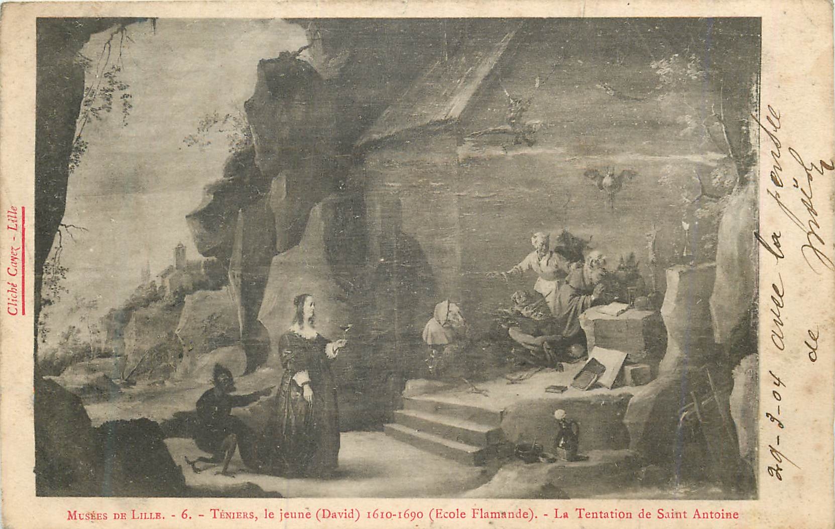 CPA Musee de lille teniers le jeune(david) 1610 1690 (ecole flamande) la tentatio de saint antoine