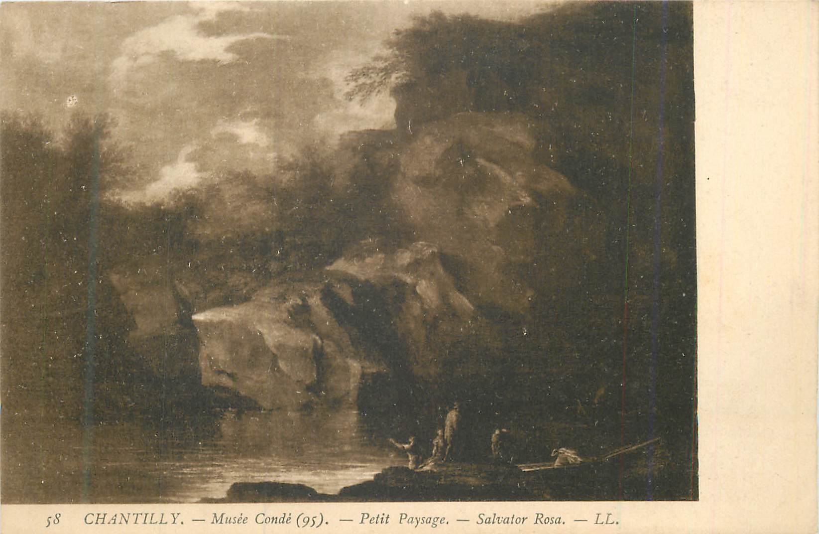 CPA 58 chantilly musee conde(95) petit paysage salvator rosa