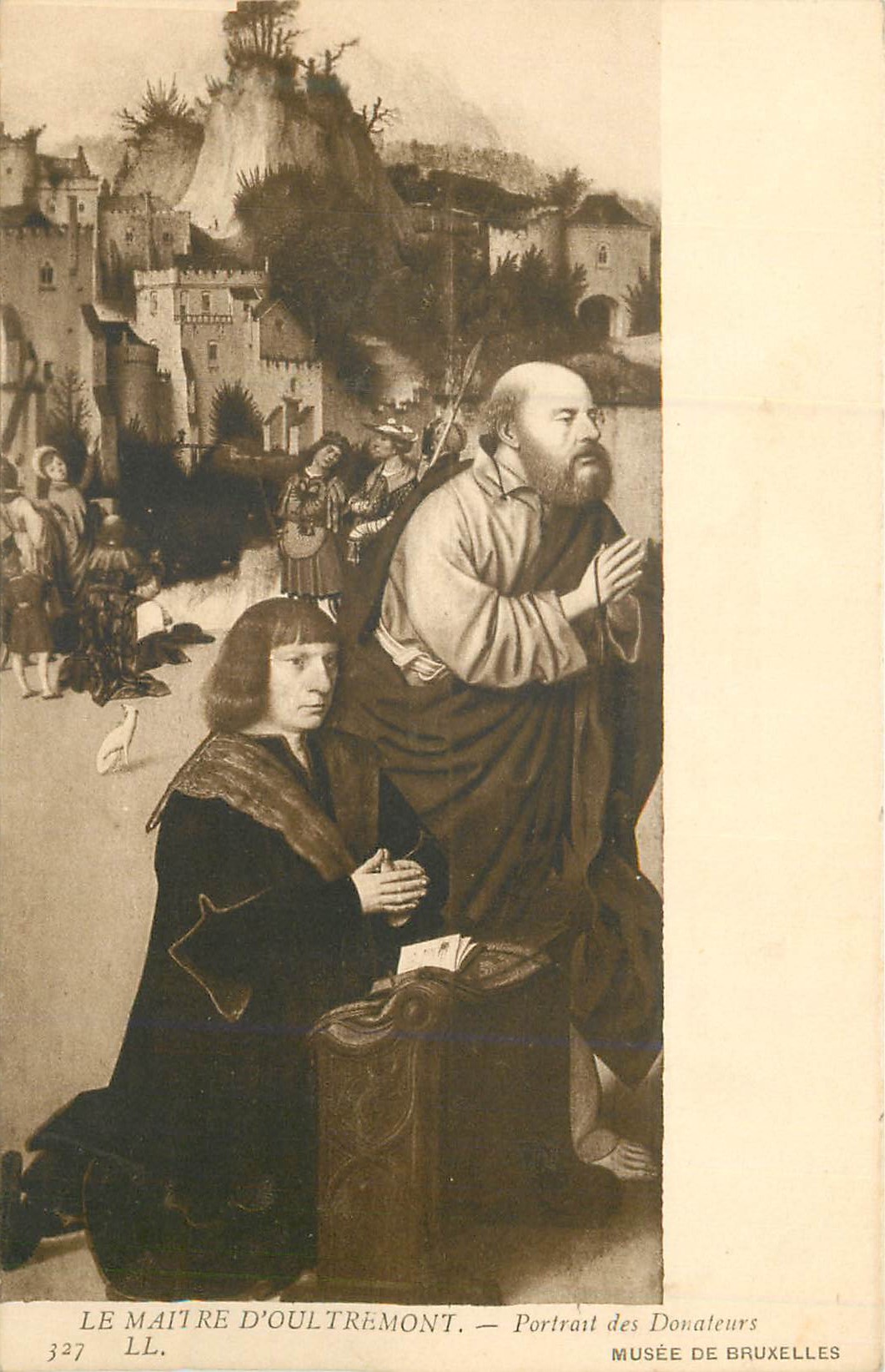 CPA Le maitre d oultremont portrait des donateurs musee de bruxelles
