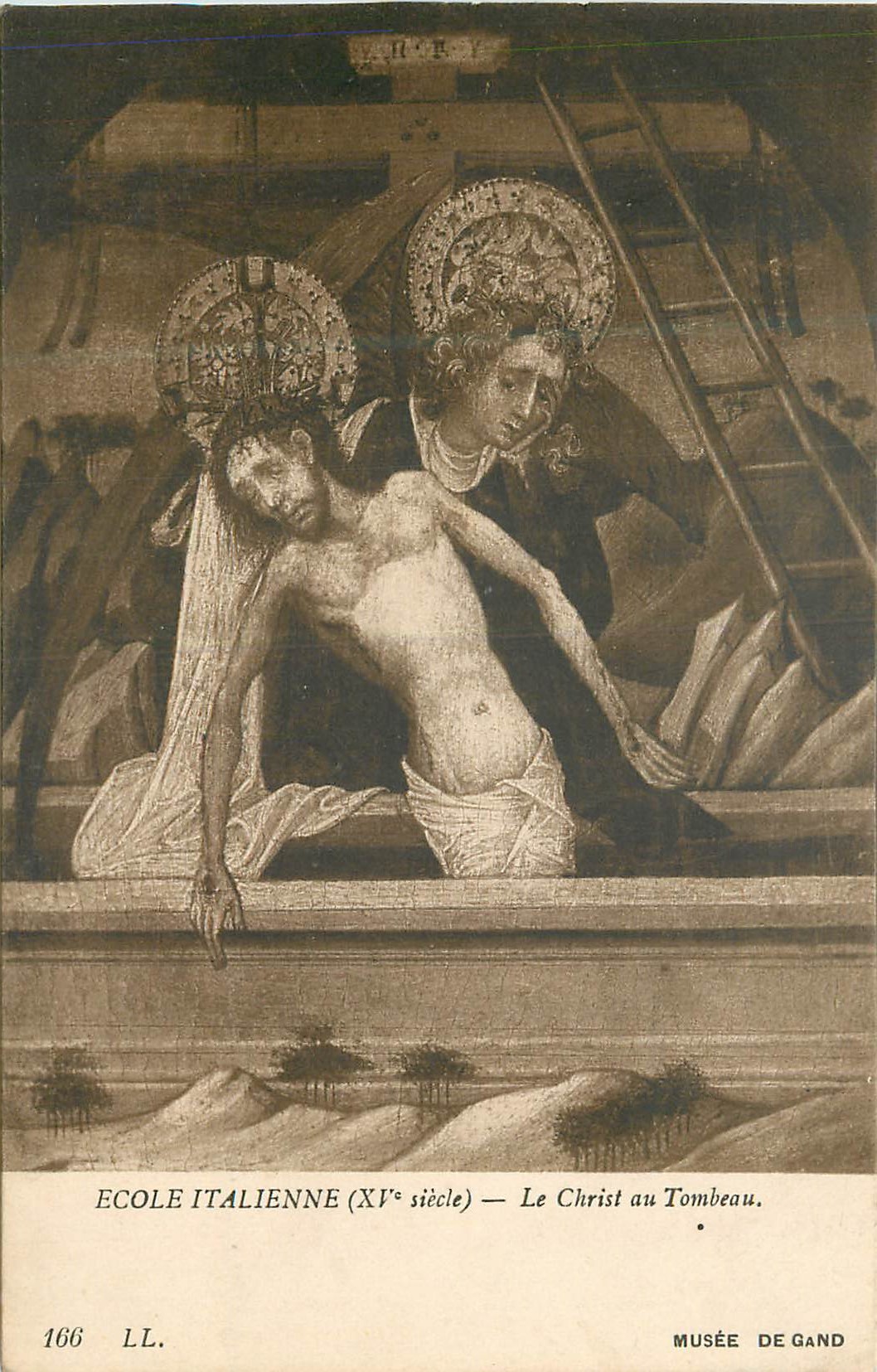 CPA Ecole italienne (xi siecle) le christ au tombeau musee de gand