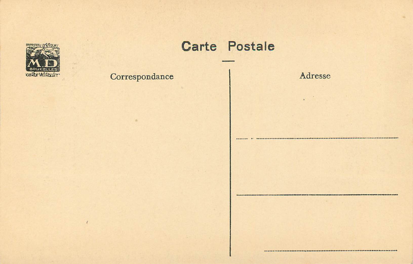 Les Deux Bouquets — Musée Communal des Spectacles à Saint-Gilles-Bruxelles — N° 23 — Rückseite