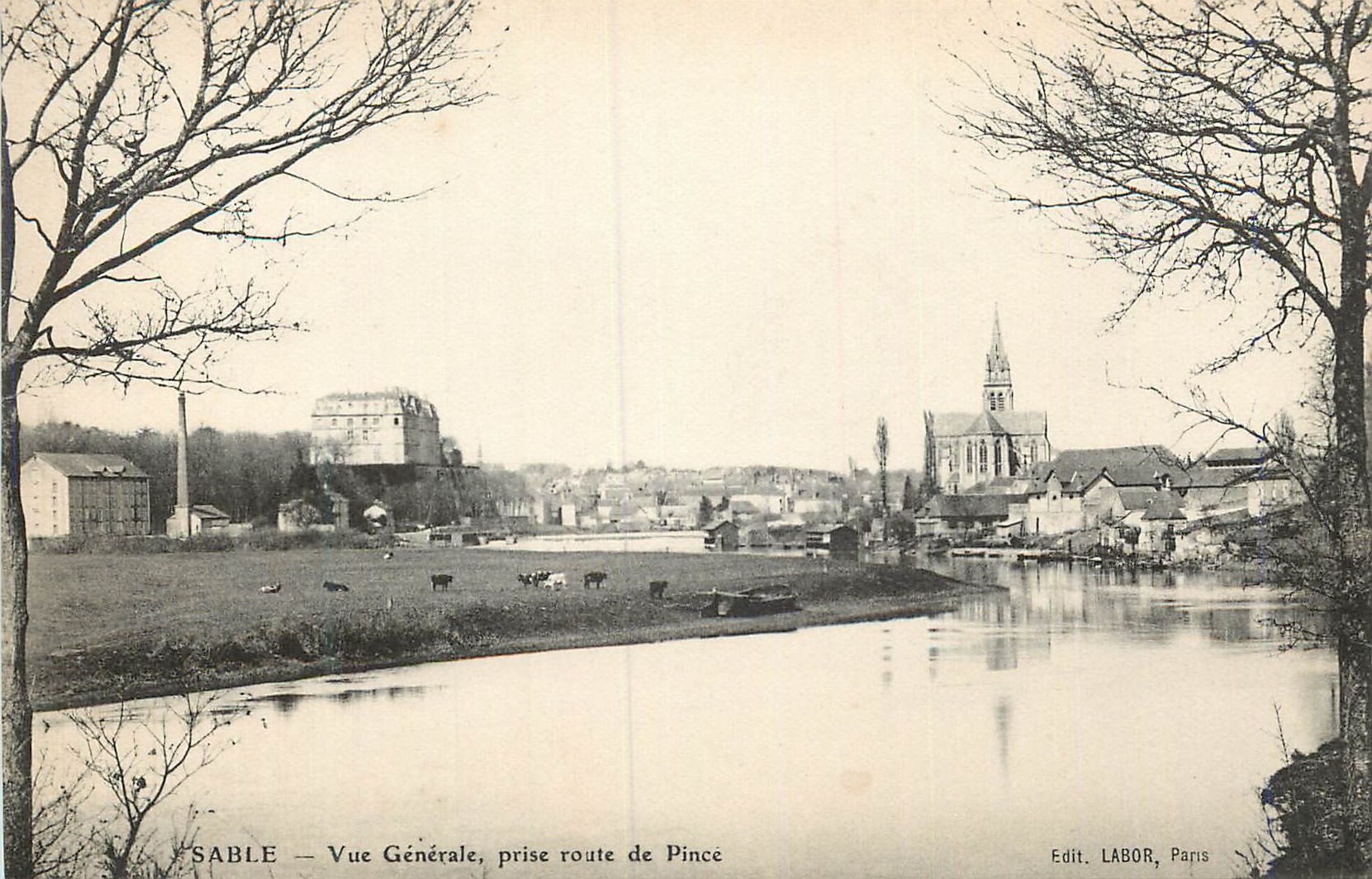 CPA Sable vue generale prise route de pince