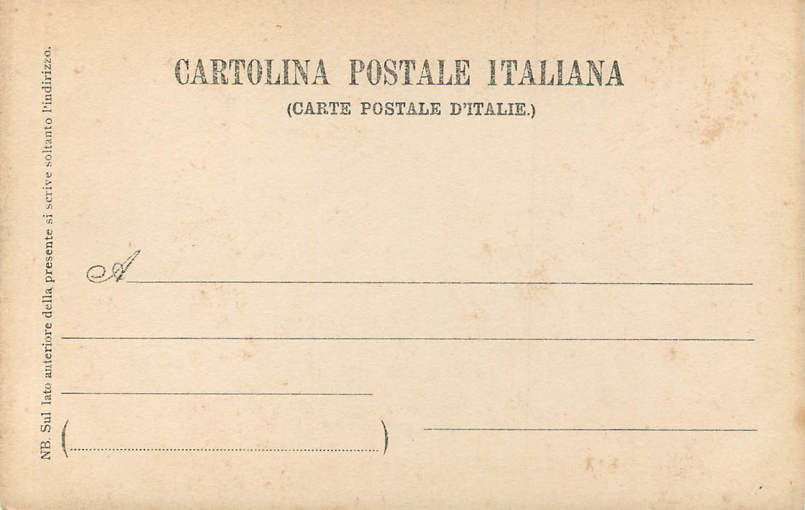 CPA Roma Raffaello Sanaio Battesimo Vaticano — Rückseite