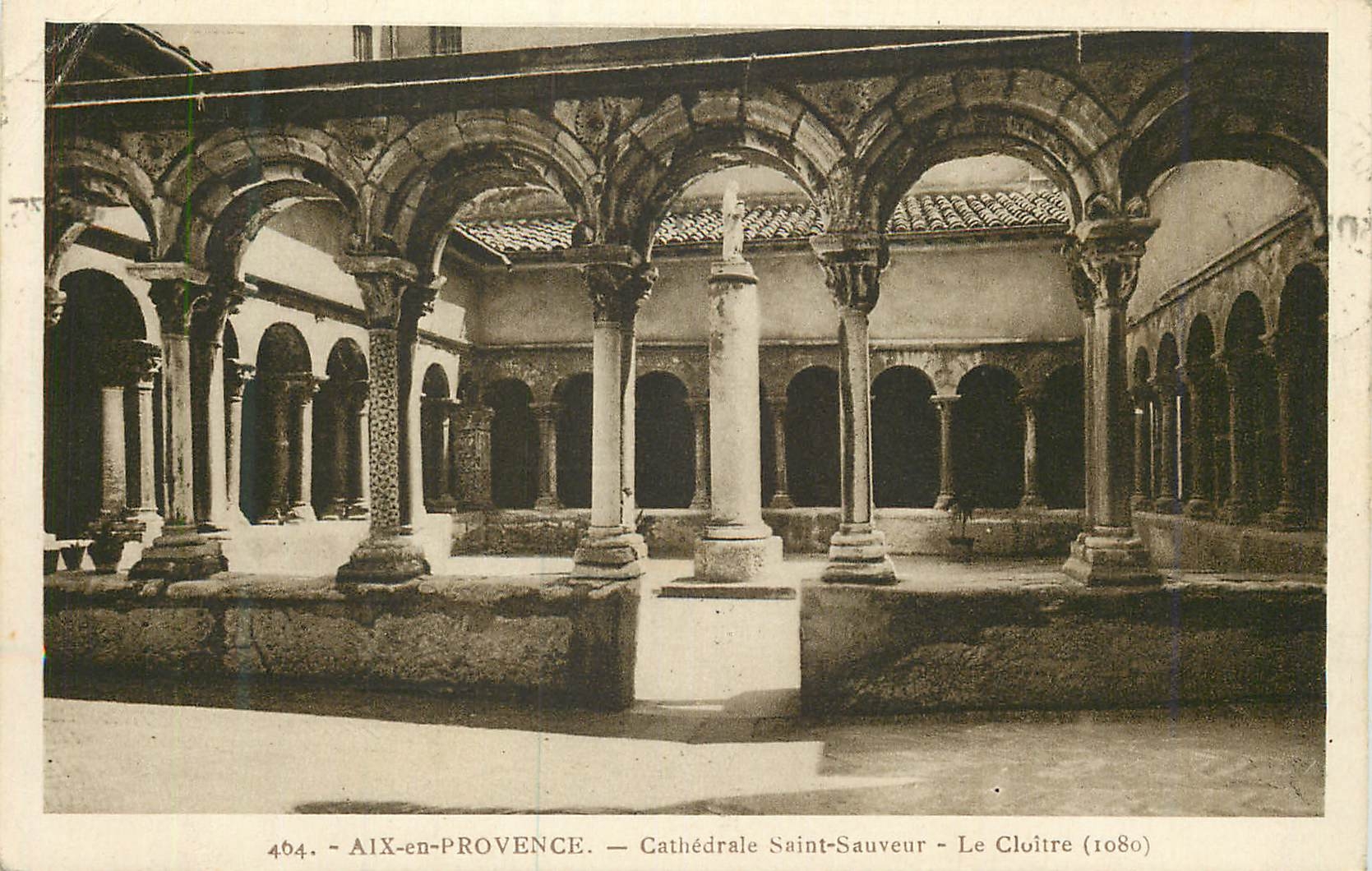 CPA 404 aix en provence cathedrale saint sauveur le cloitre(1080)