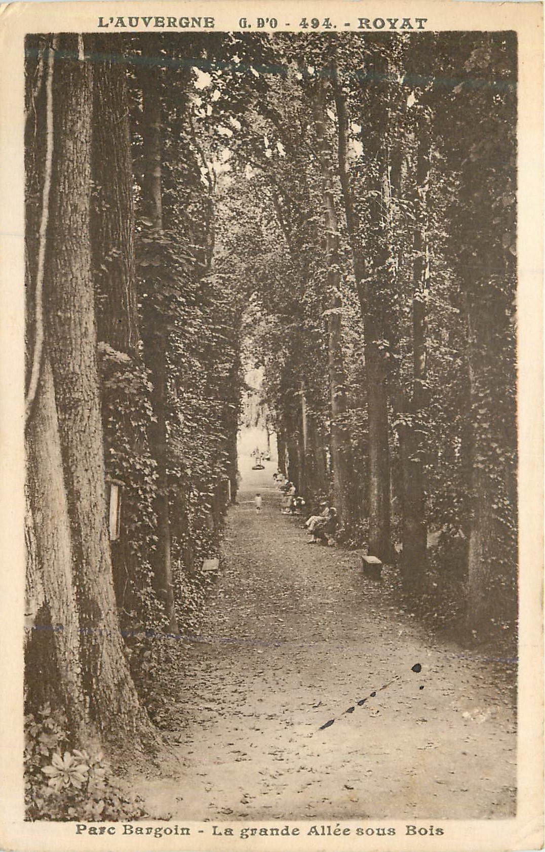 Parc Bargoin - La grande Allée sous Bois — L'Auvergne, Royat