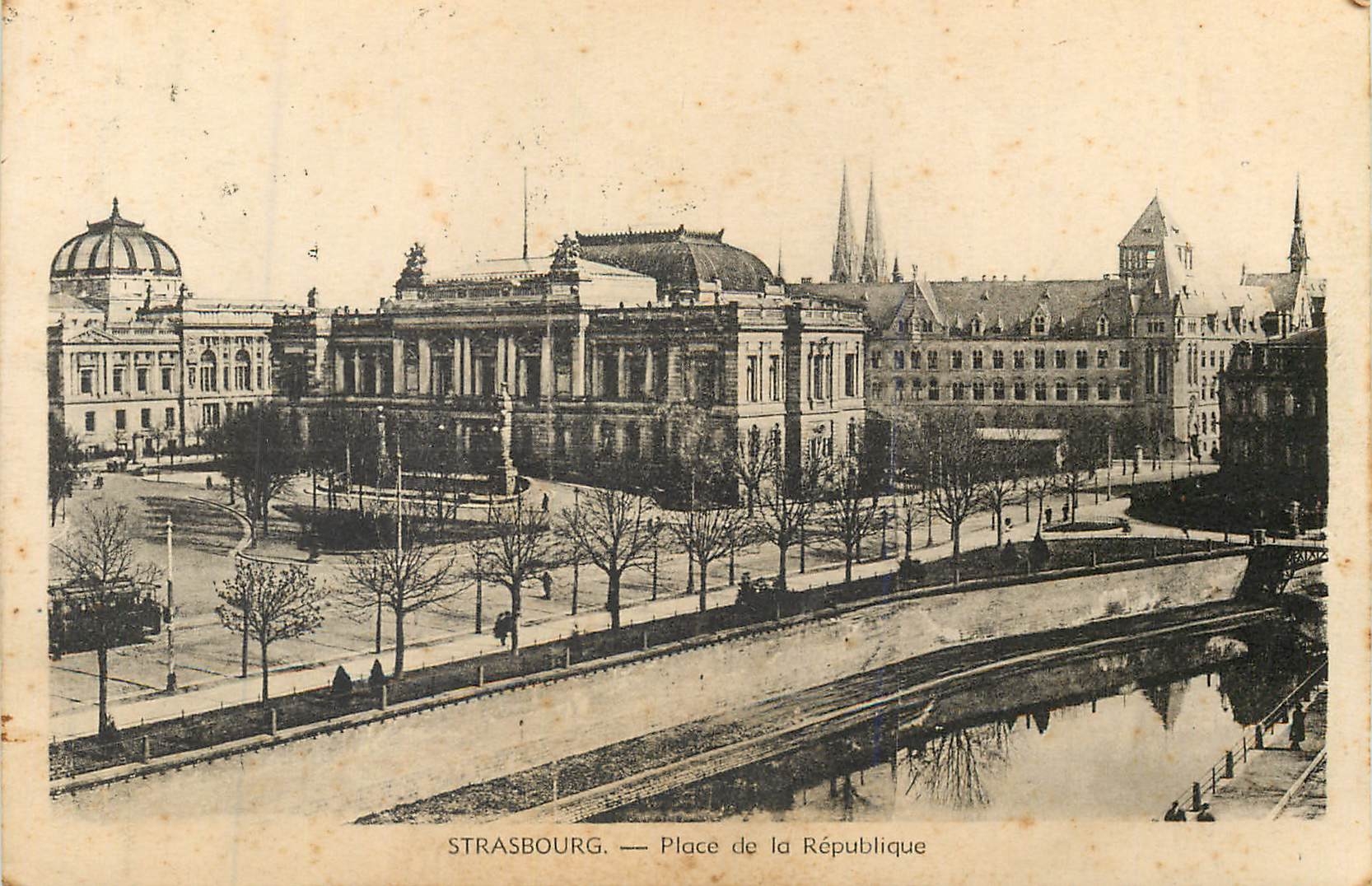 CPA Strasbourg place de la republique