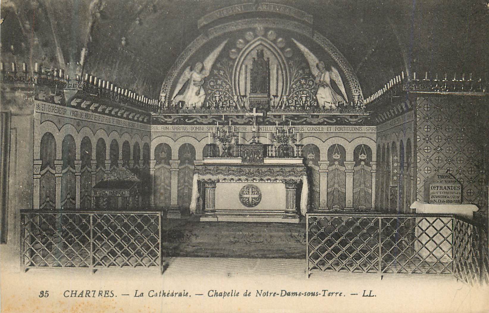 Chartres — La Cathédrale — Chapelle de Notre-Dame-sous-Terre — LL.