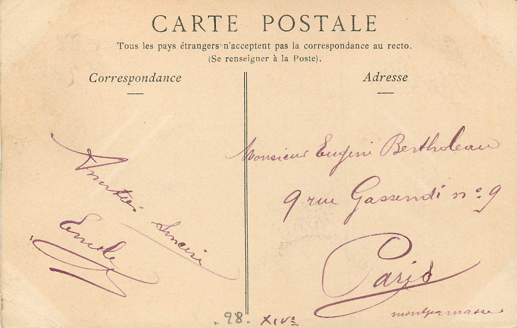 CPA Chartres vue prise sur l eure la courtille — Rückseite