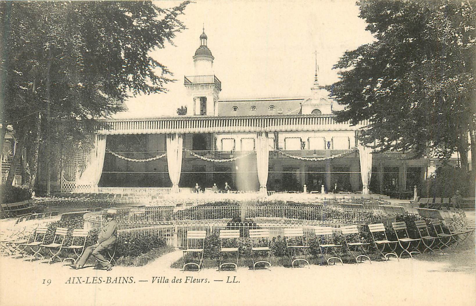 CPA 19 aix les bains villa des fleurs