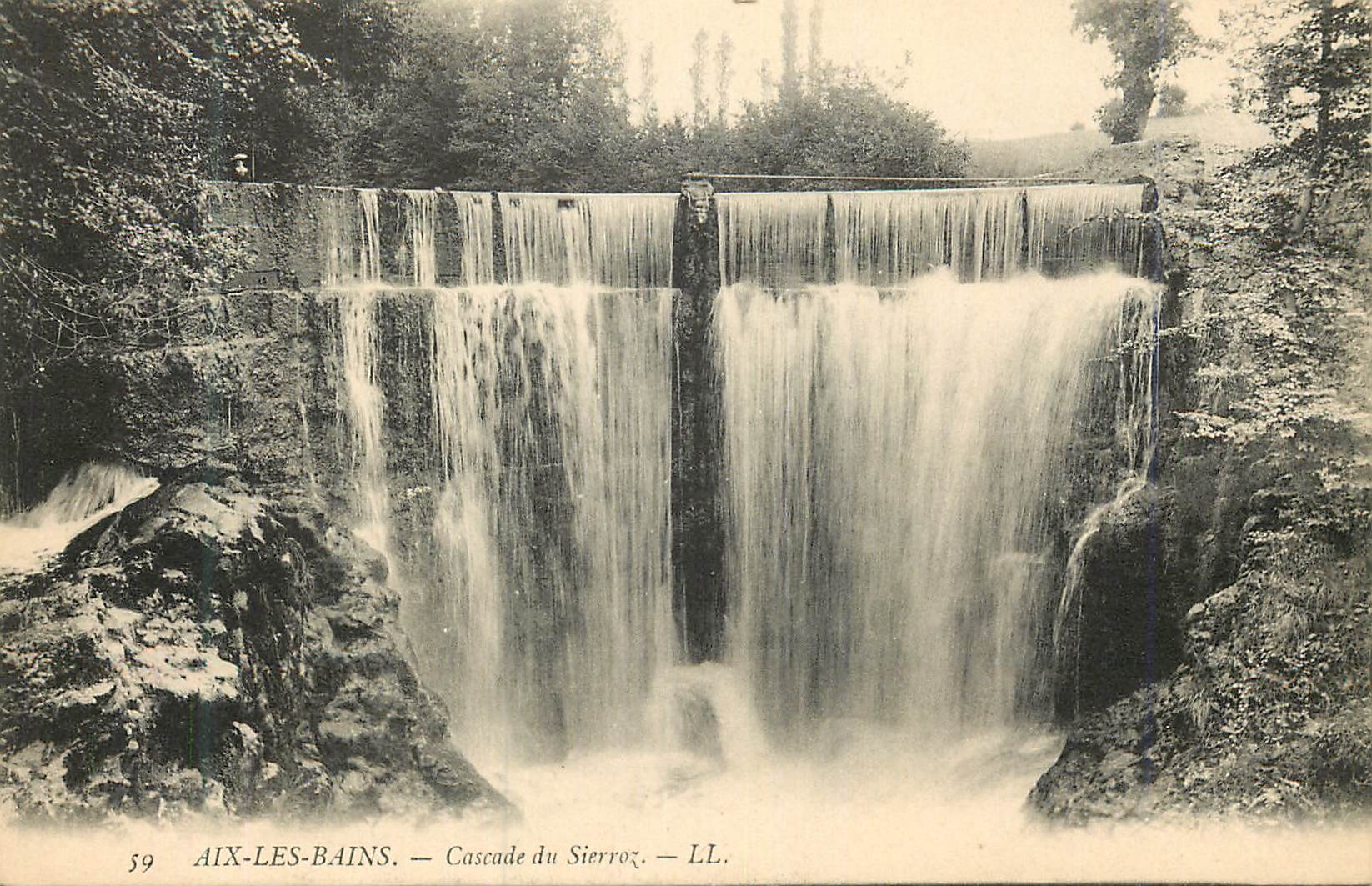 CPA 59 aix les bains cascade du sierroz