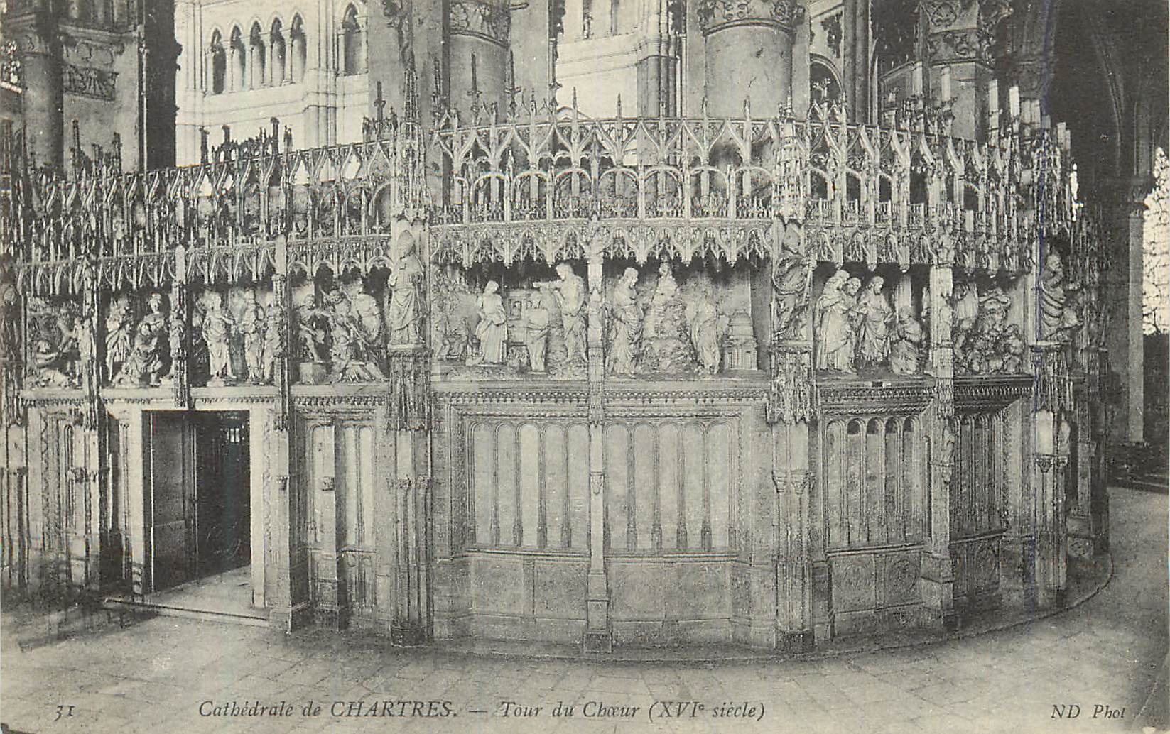 CPA Cathedrale de chartres tour du choeur(xvi siecle)