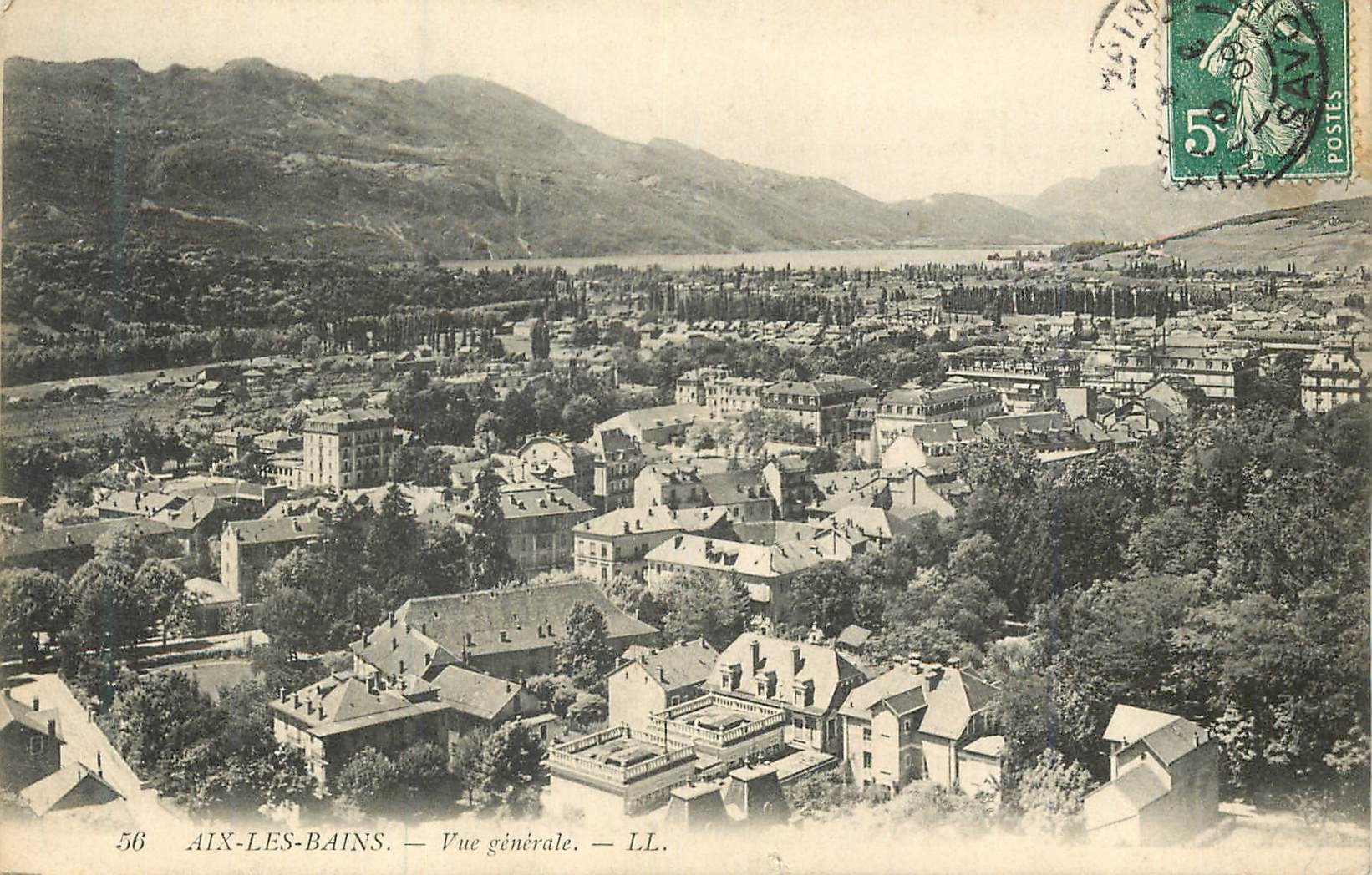 CPA 56 aix les bains vue generale