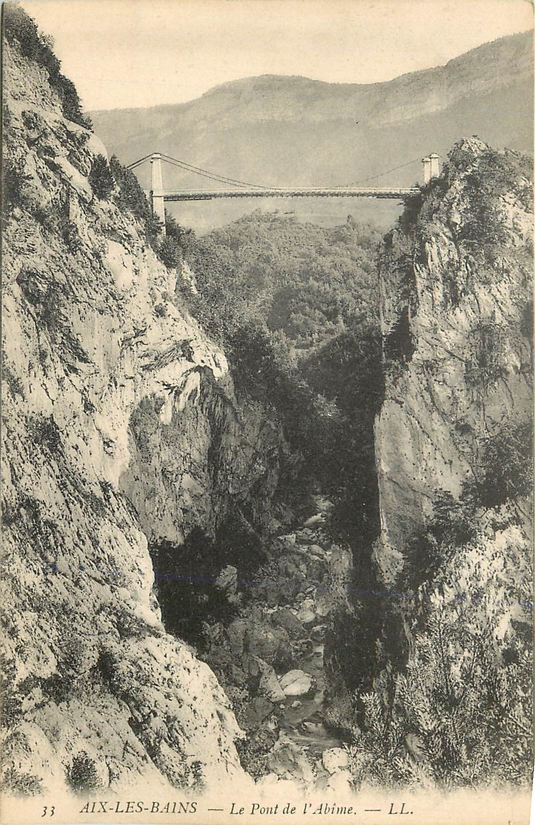 CPA 33 aix les bains le pont de l abime
