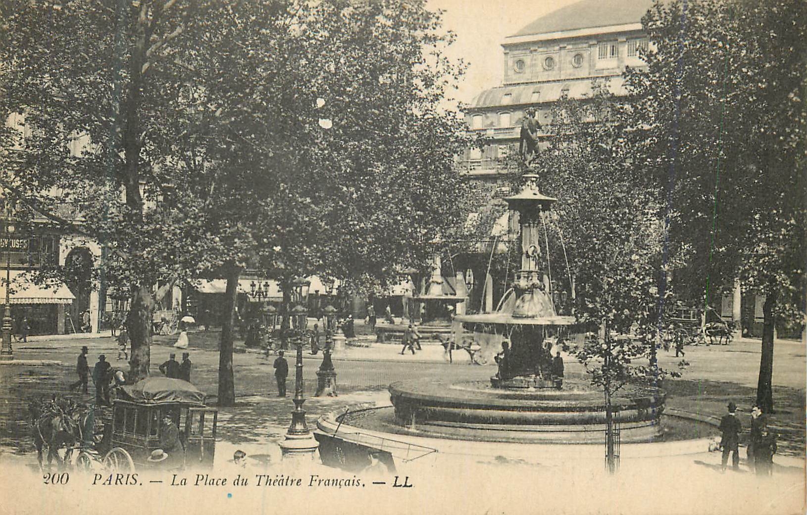 CPA 200 paris la place du theatre francais