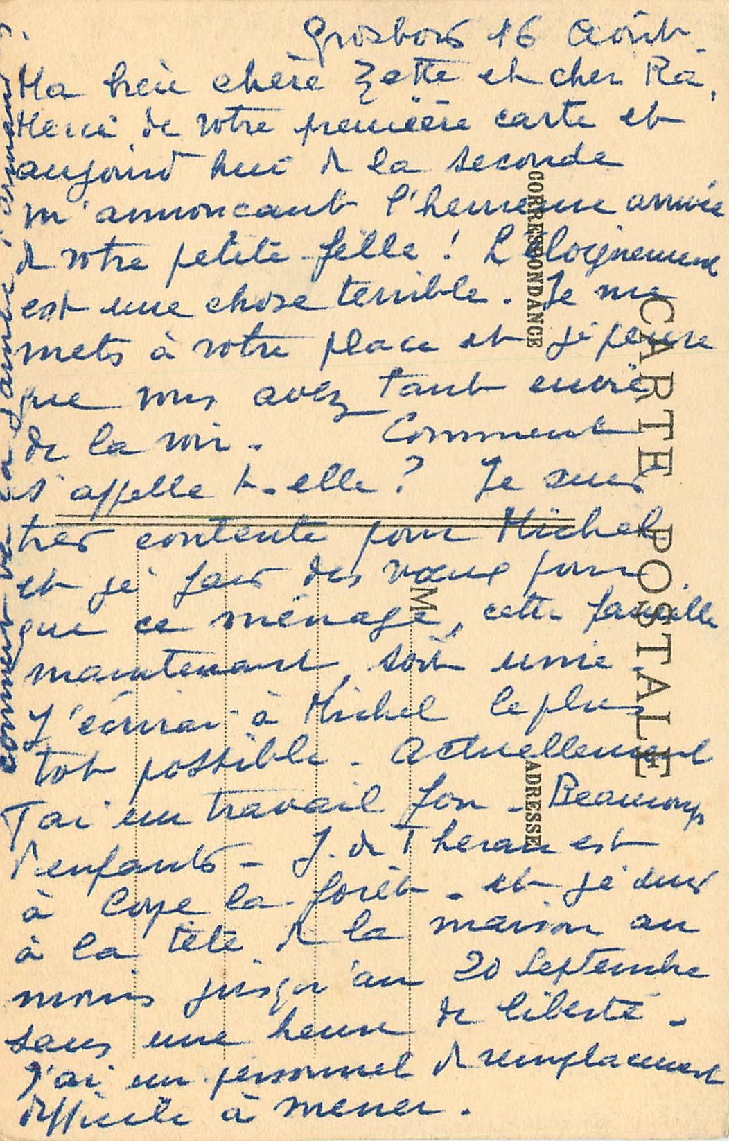 Verneuil — La rue du pont percé — édition non identifiée — Rückseite
