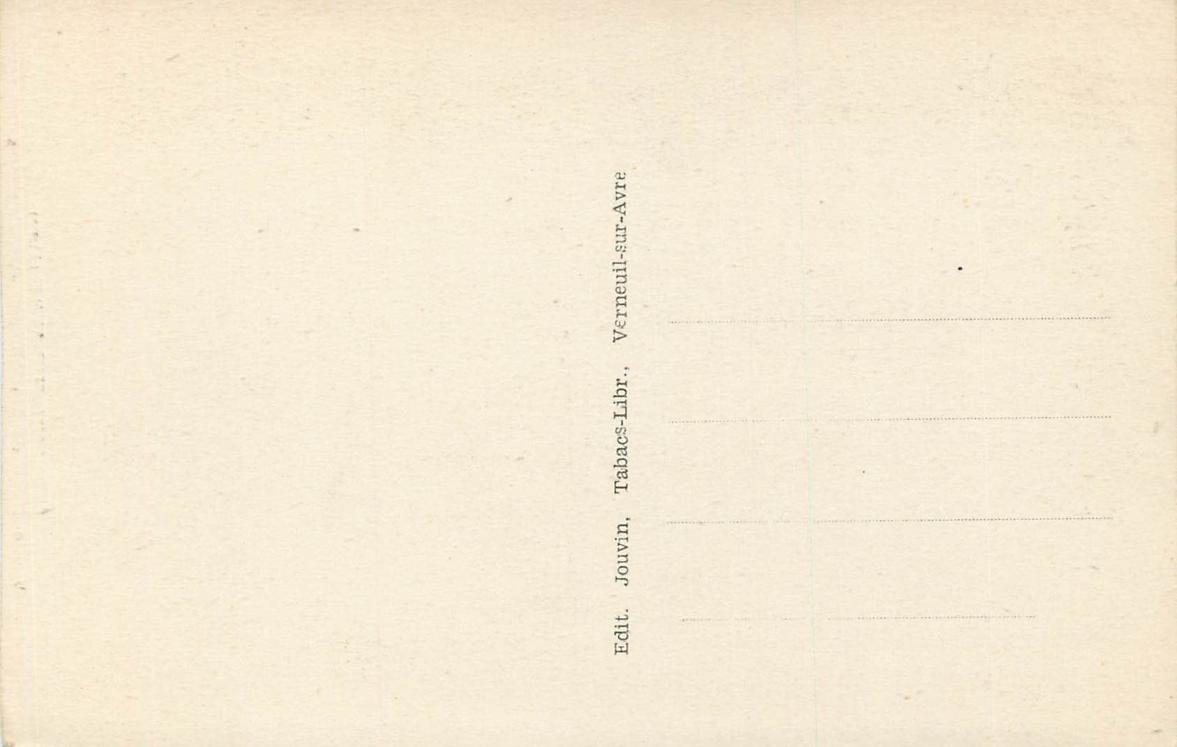 Verneuil-sur-Avre (Eure) — Vieille Porte de Maison, rue des Tanneurs — Edit. Tabacs-Libr. Verneuil-sur-Avre — Verso