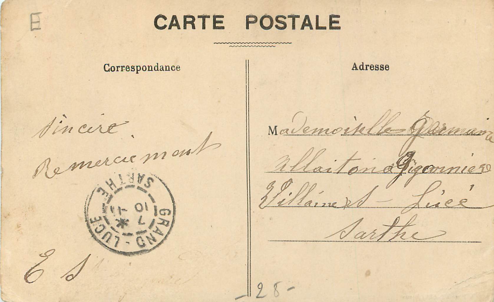 CPA 242 chartres l eure  a la porte guillaume et le fleche — Rückseite