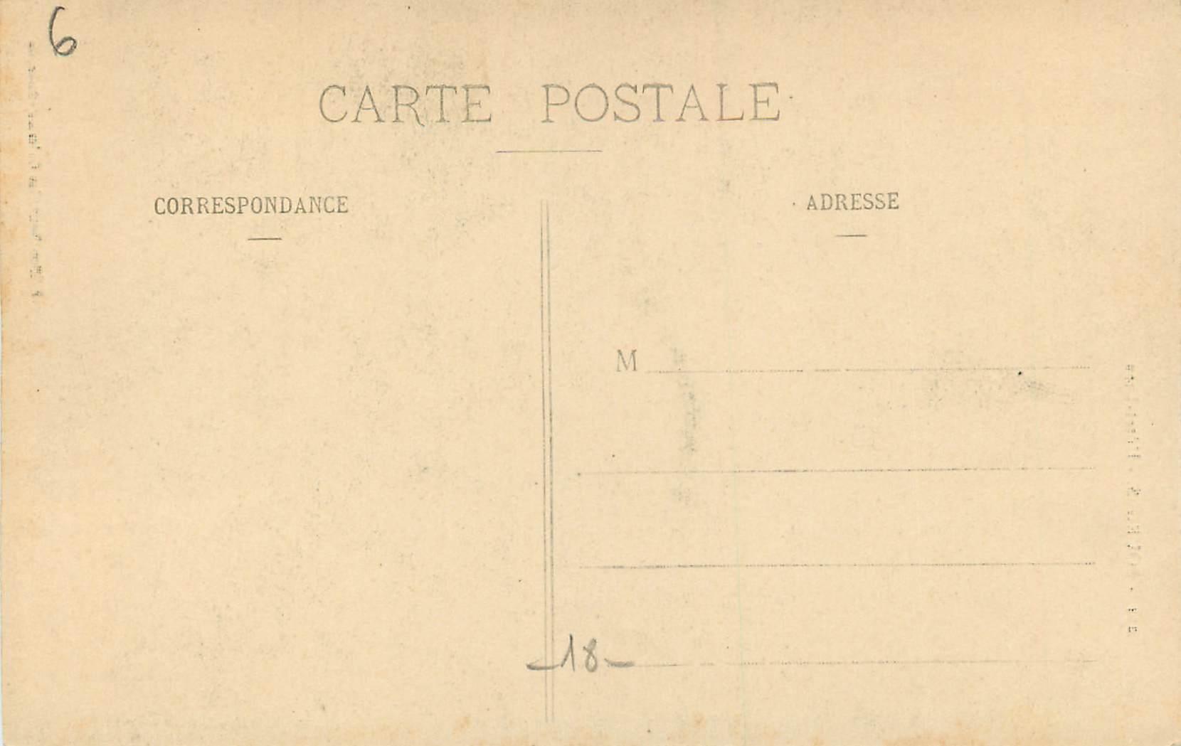 CPA 201 bourges hotel dieu — Verso
