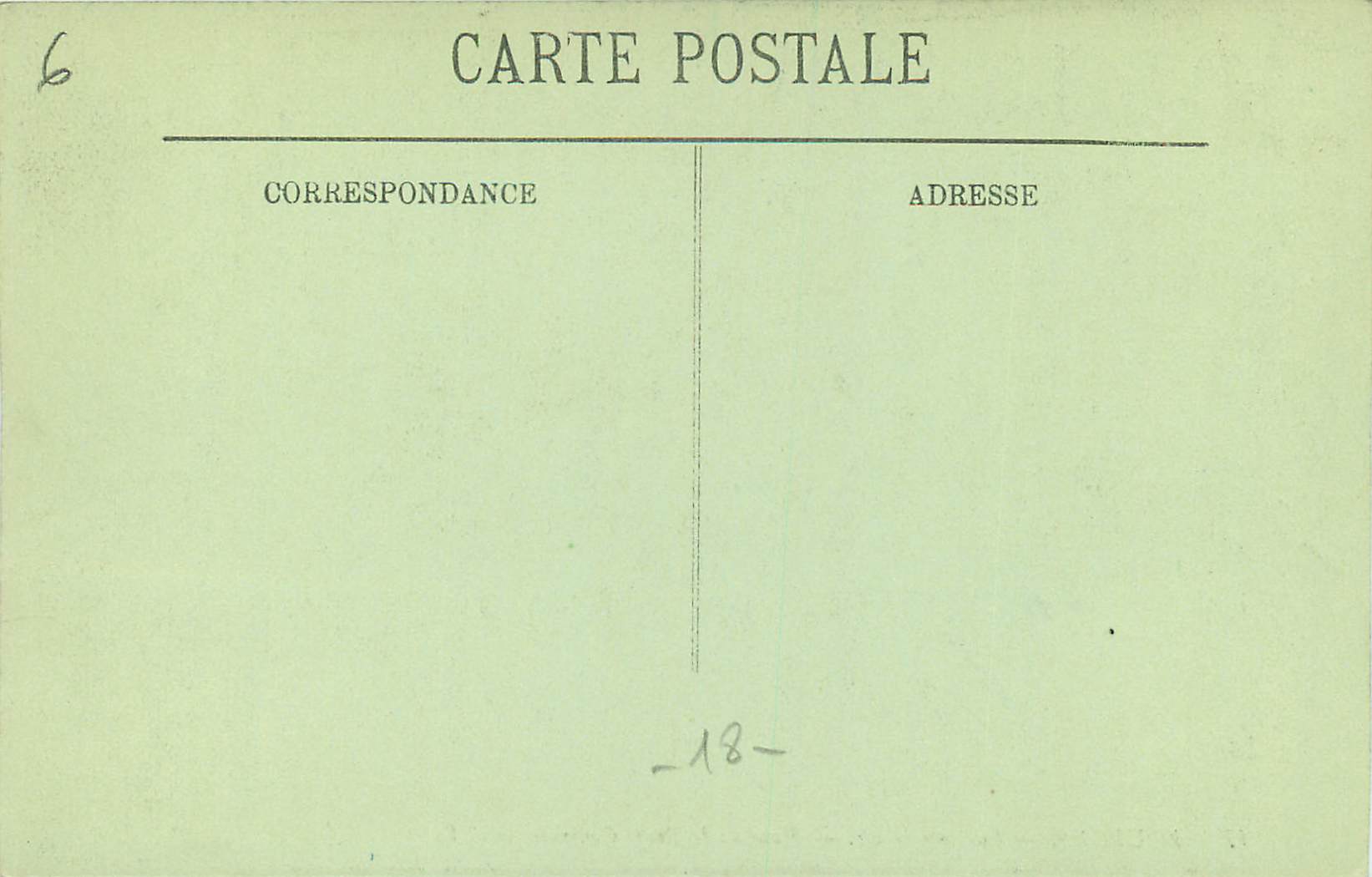 CPA 17 bourges la cathedrale haut de la porte central — Rückseite
