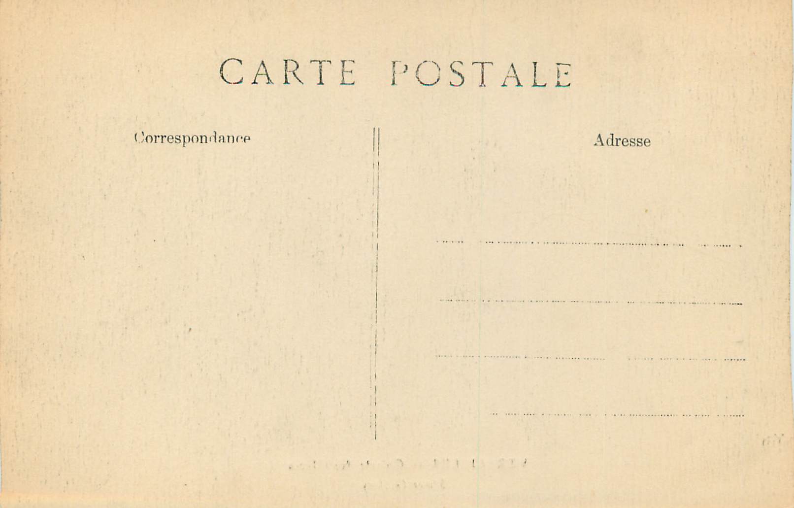 CPA Versailles galerie des glaces — Verso