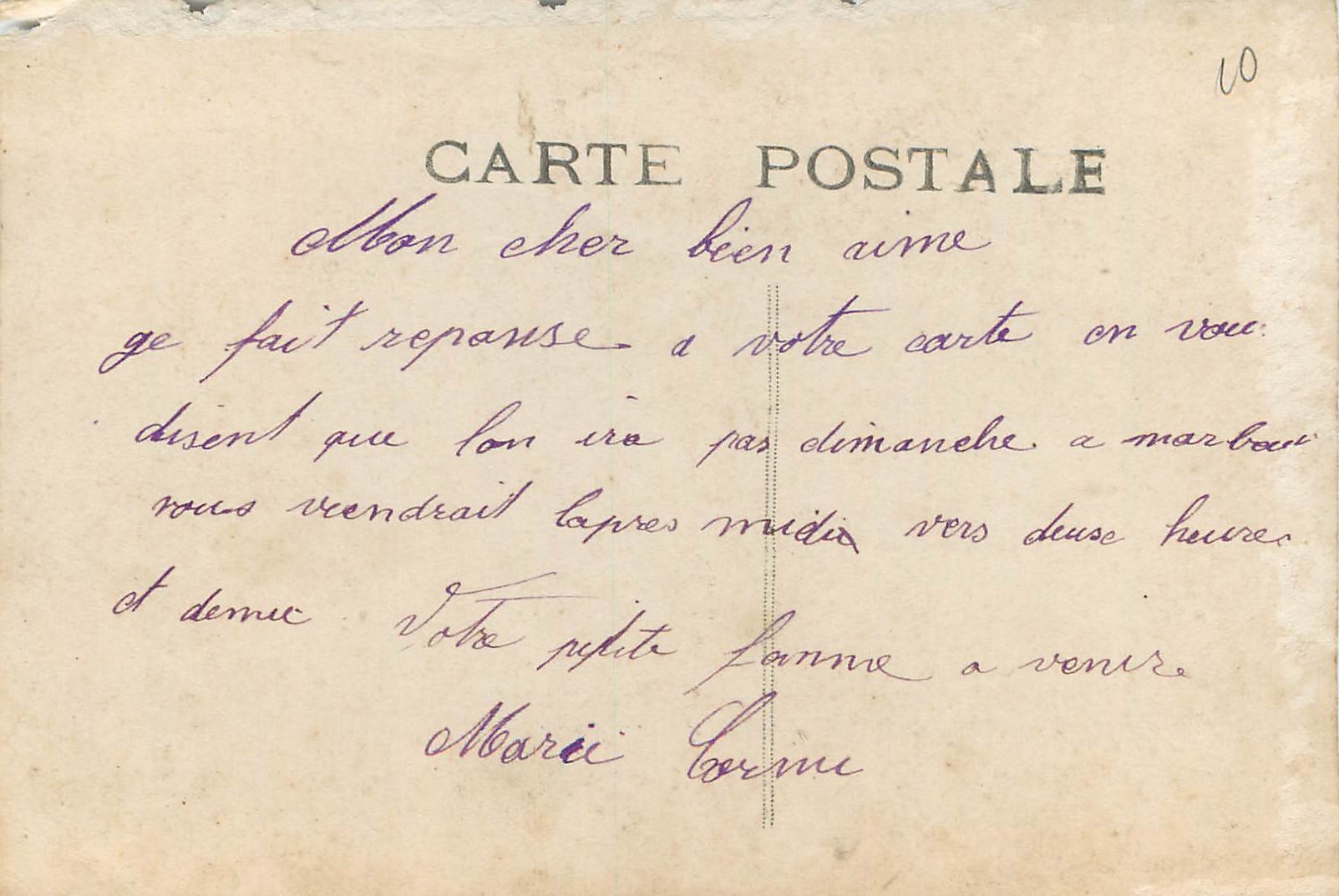 Femme en robe rose tenant un bouquet de roses — Affectionneux baisers — BBM, n°98 — Verso