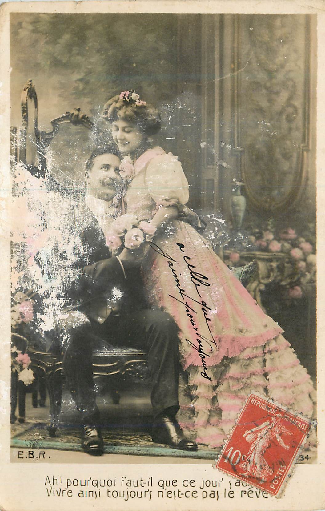 Couple en intérieur — E.B.R. — éditeur E.B.R. n°34