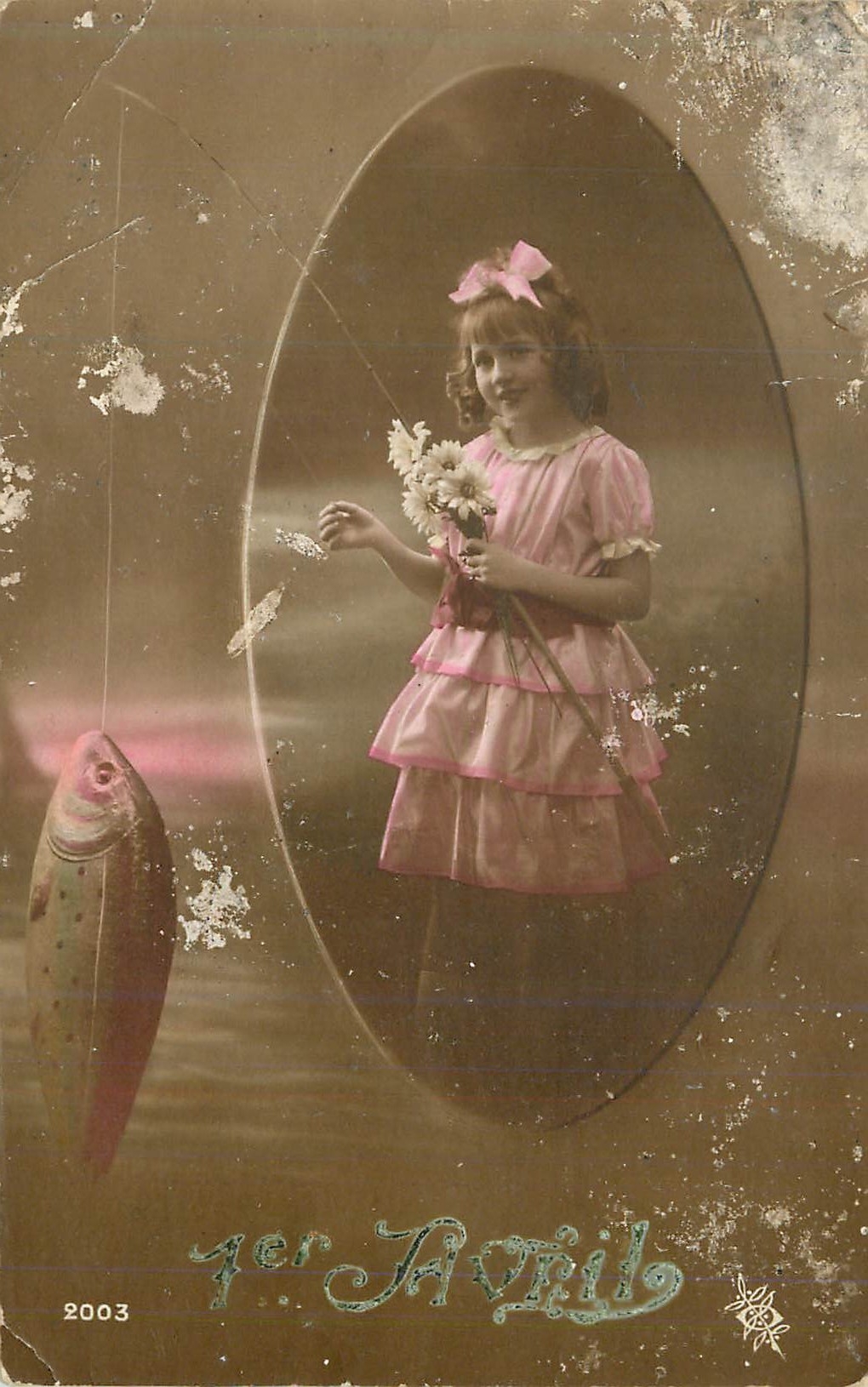 CPA Enfant Peche