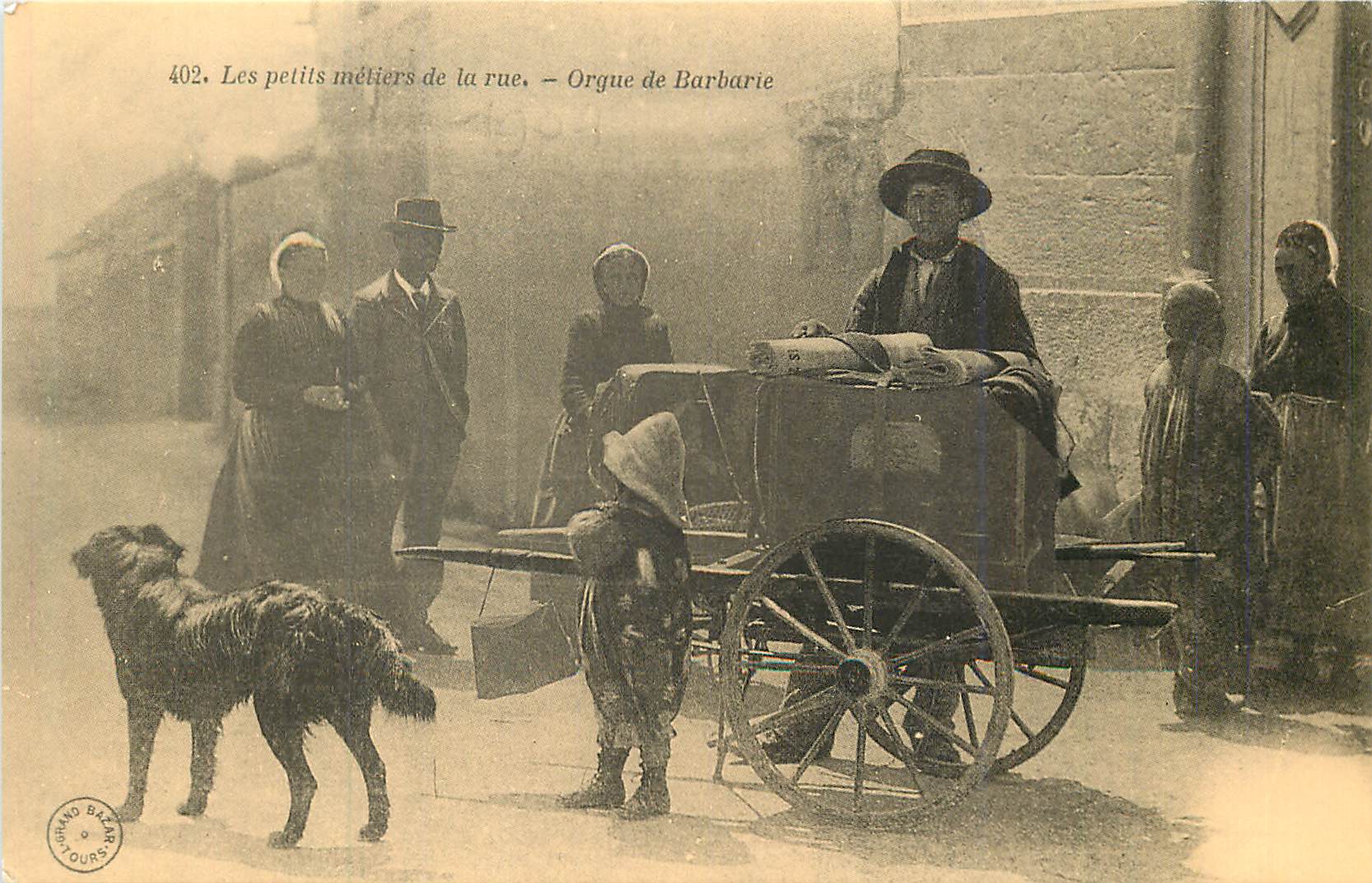 REPRO 402 les petits metiers de la rue orgue de barbarie