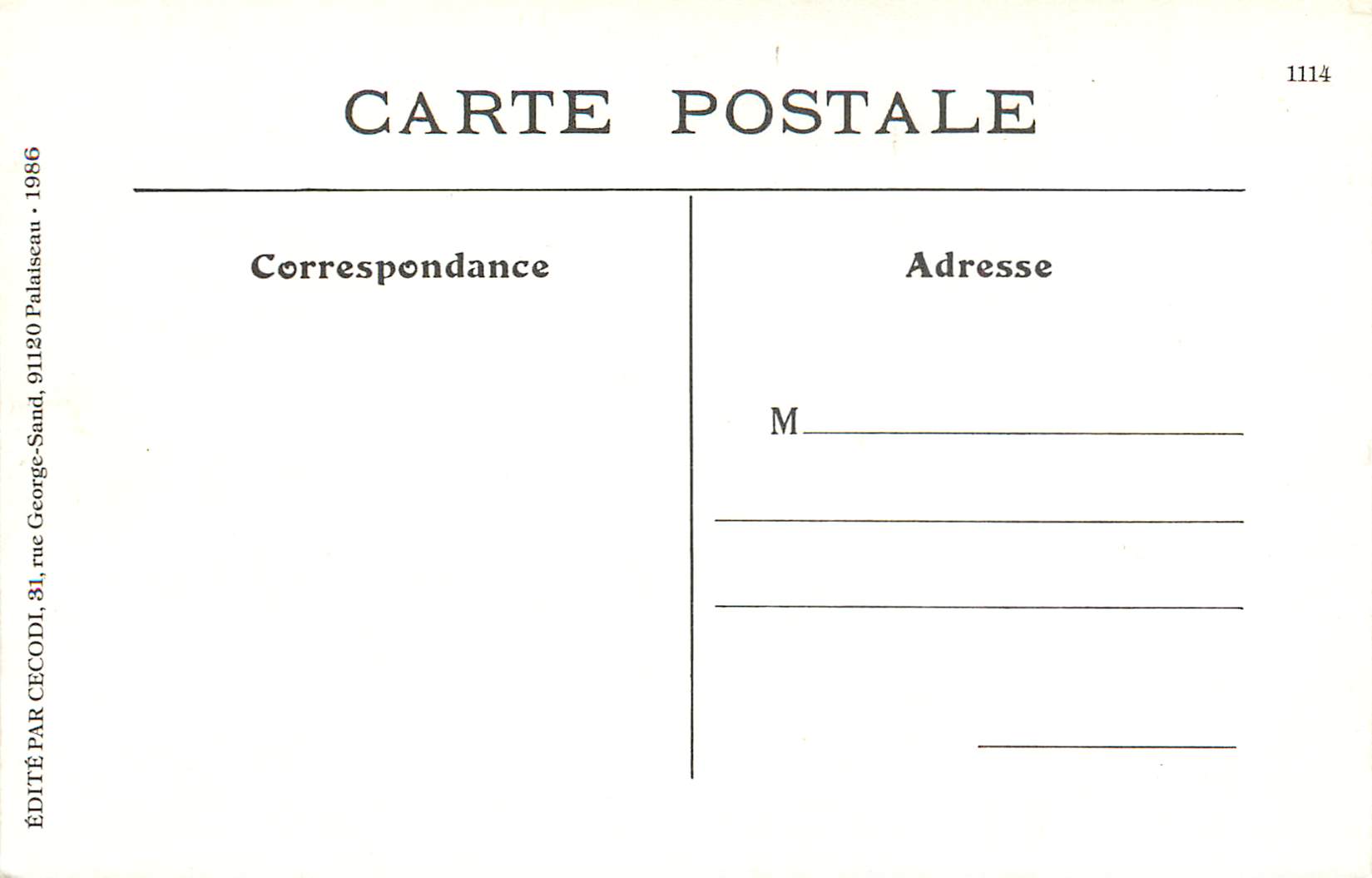 REPRO Thorenc (am) vue generale — Rückseite
